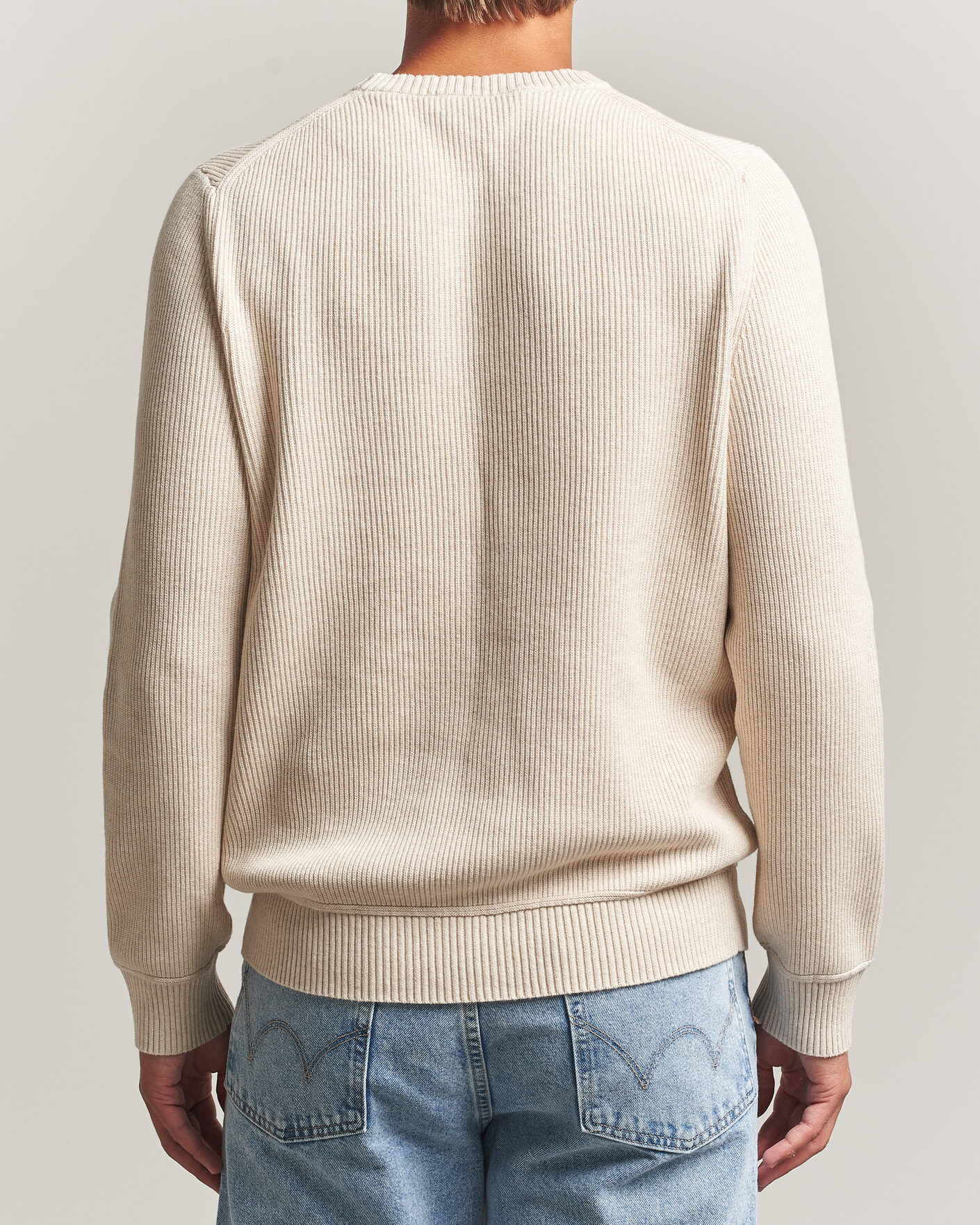 Uomini | Maglieria | Morris | Colin O-Neck Khaki
