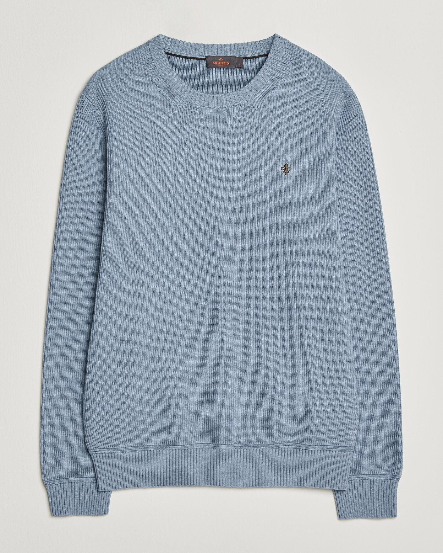 Uomini | Maglieria | Morris | Colin O-Neck Light Blue