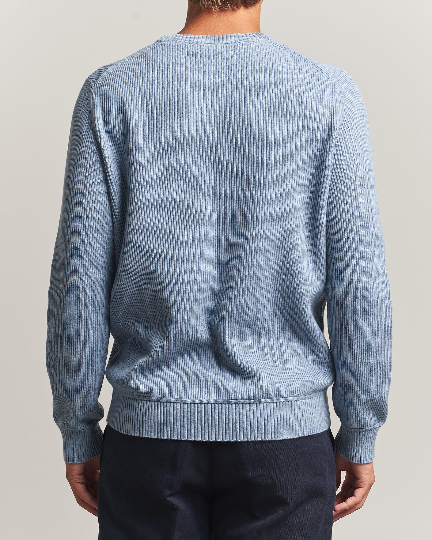 Uomini | Maglieria | Morris | Colin O-Neck Light Blue