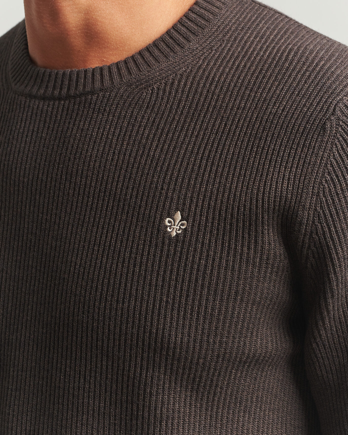 Uomini | Maglieria | Morris | Colin O-Neck Brown