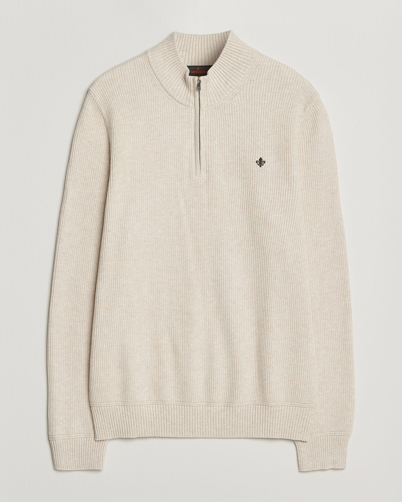 Uomini | Maglieria | Morris | Colin Half Zip Khaki