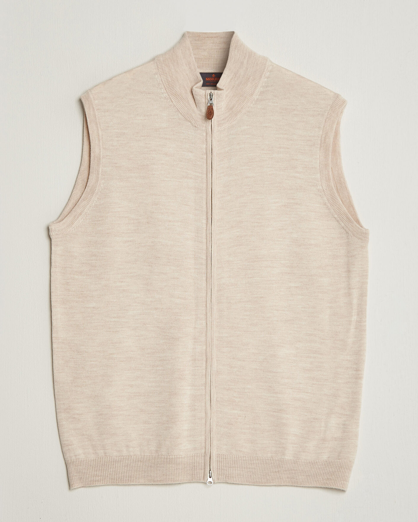 Uomini | Maglieria | Morris | Merino Zip Vest Off White