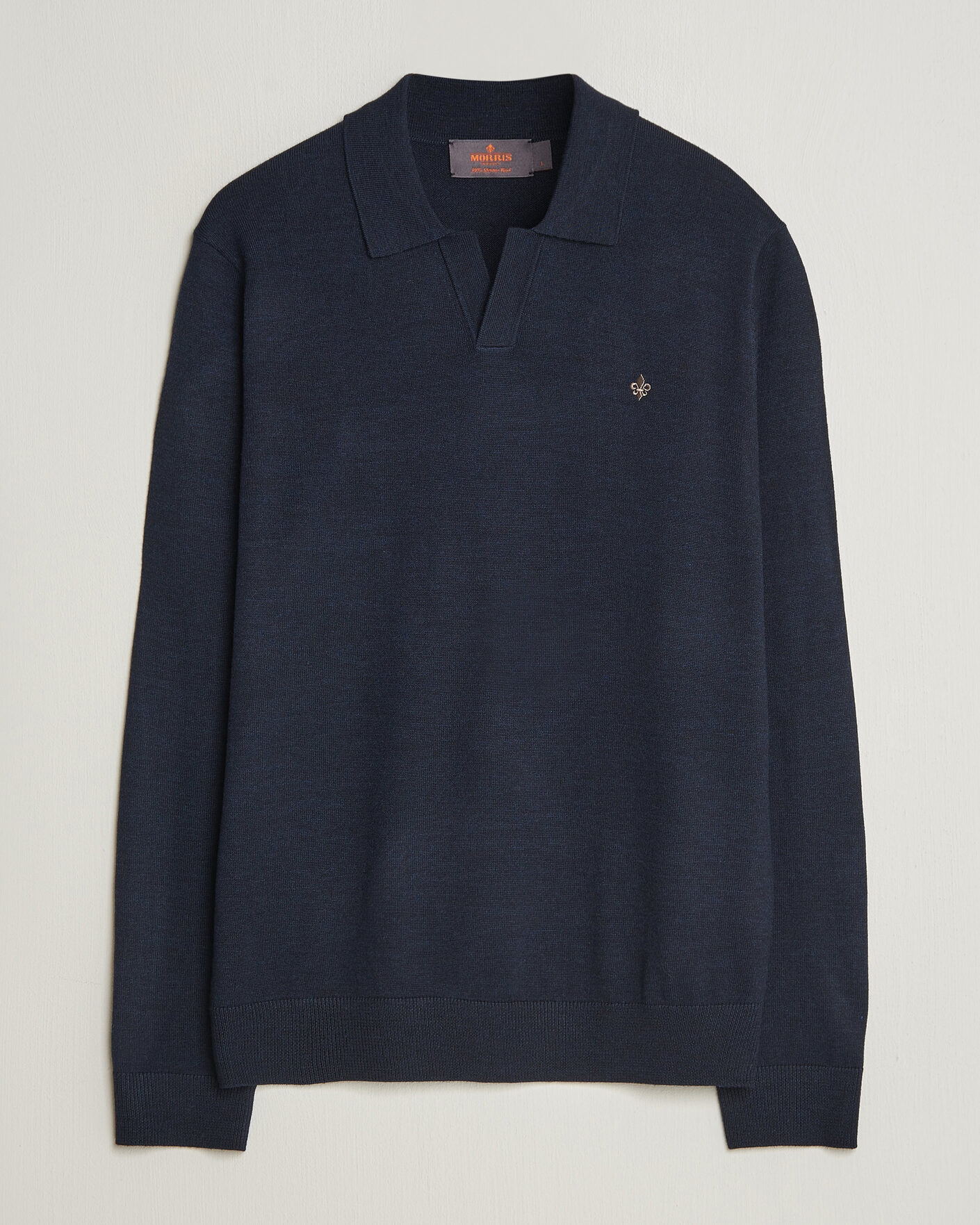 Uomini | Maglieria | Morris | Merino Resort Polo Navy