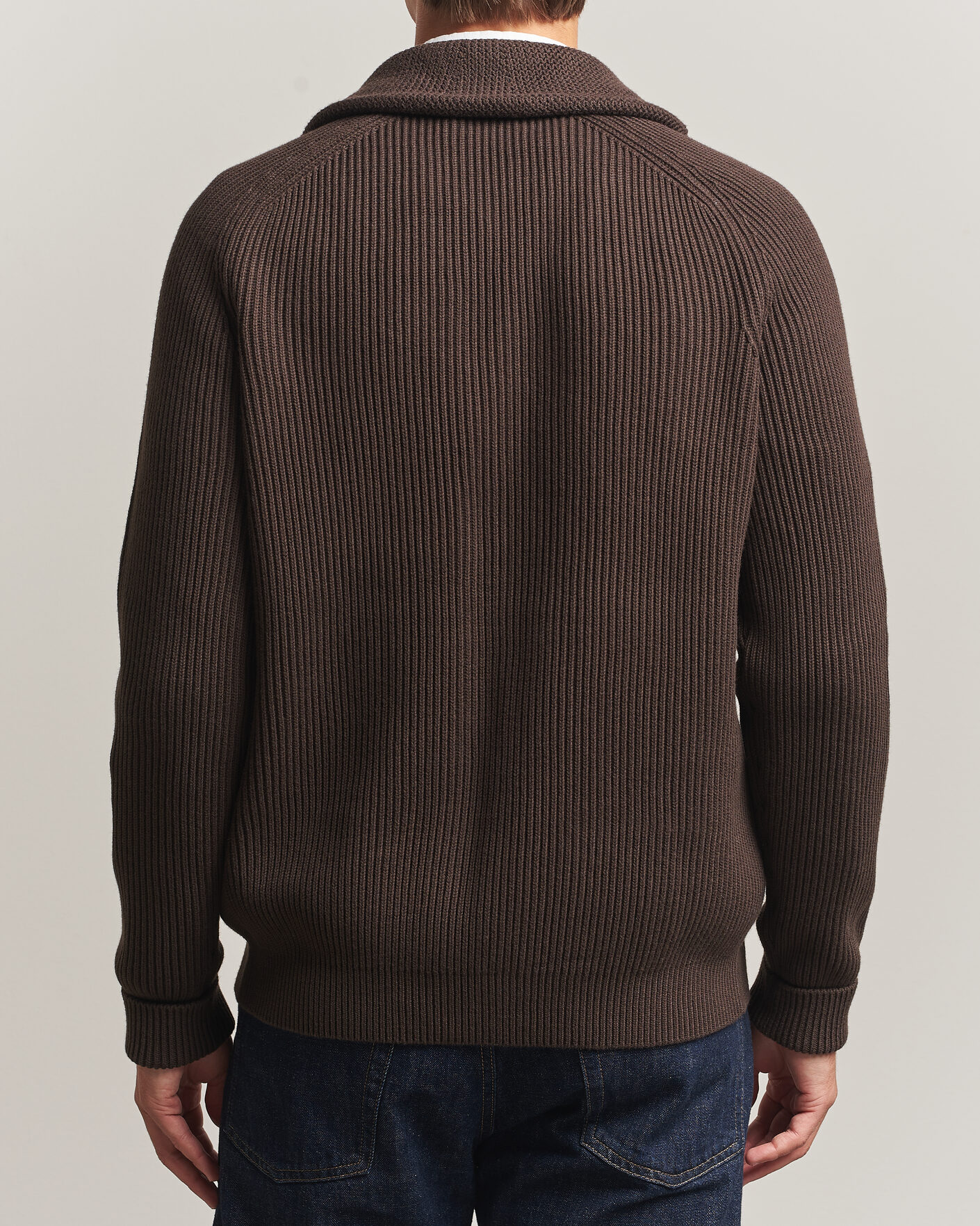Uomini | Maglieria | Morris | Brayden Shawl Cardigan Brown