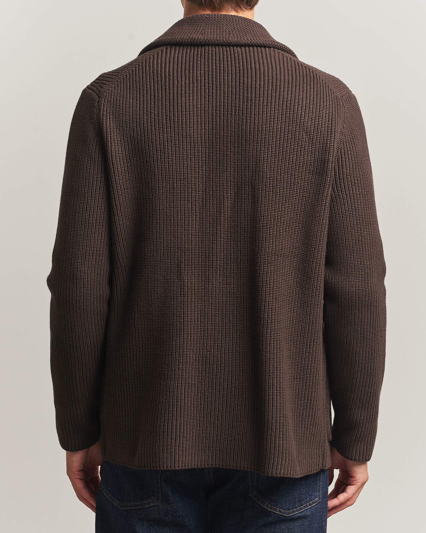 Uomini | Maglieria | Morris | Brayden DB Shawl Cardigan Brown