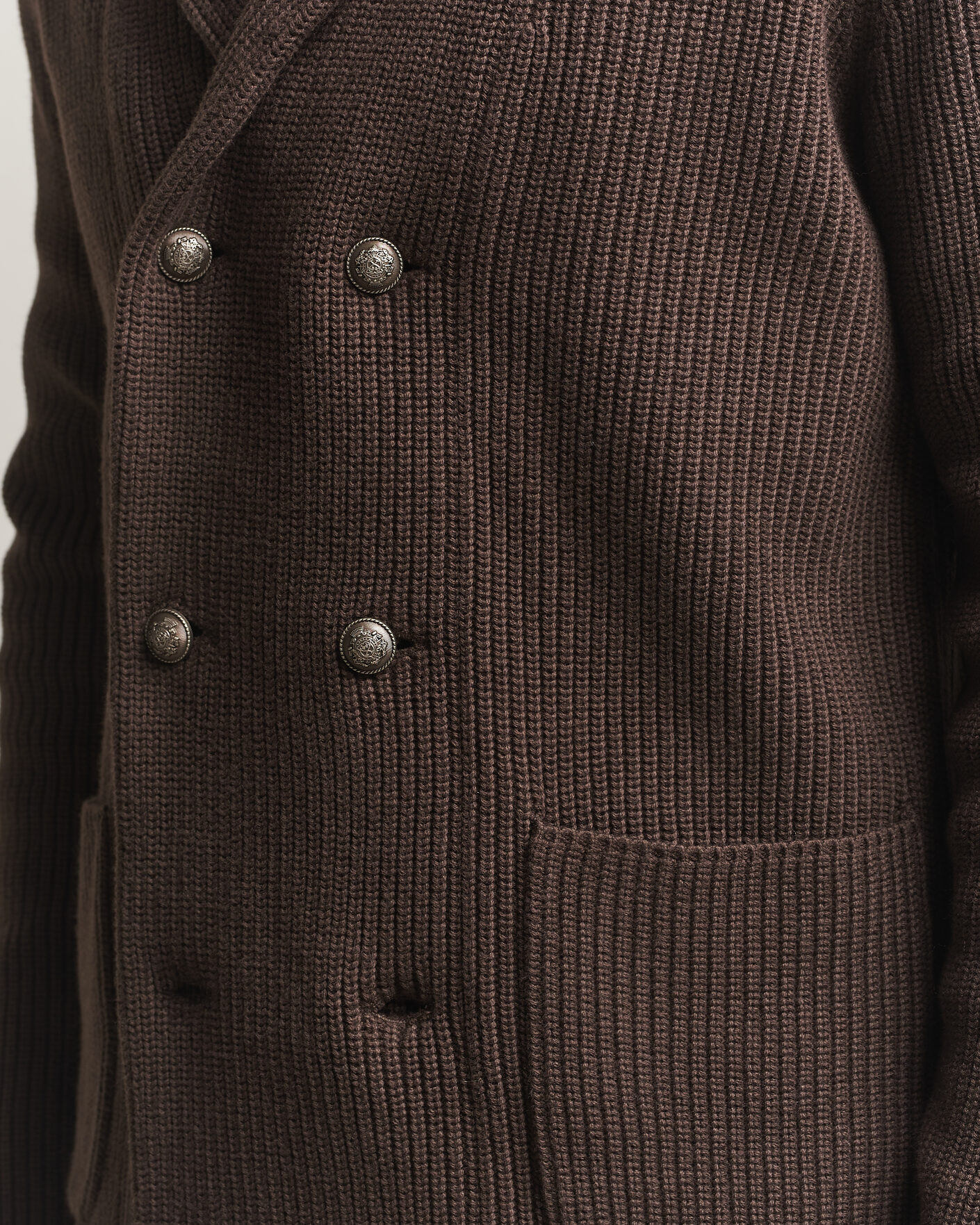 Uomini | Maglieria | Morris | Brayden DB Shawl Cardigan Brown