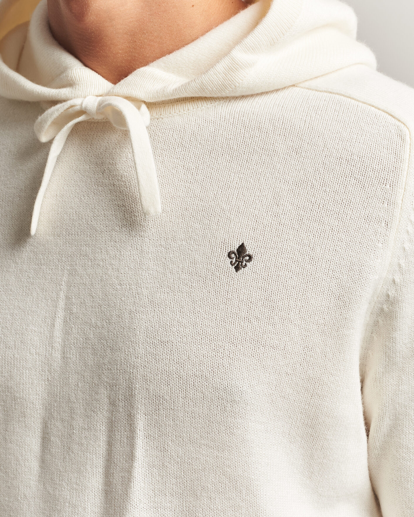 Uomini | Maglieria | Morris | Hertford Lambswool Hoodie Off White