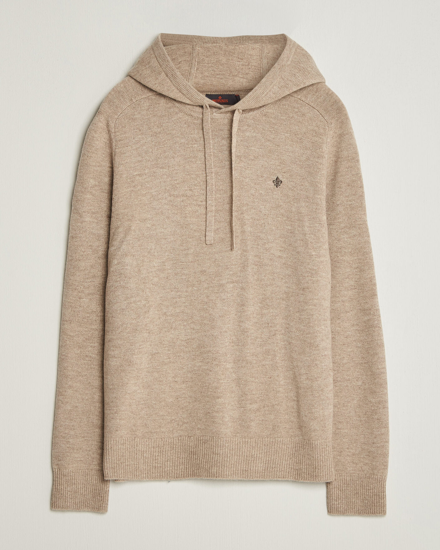 Uomini | Maglieria | Morris | Hertford Lambswool Hoodie Khaki