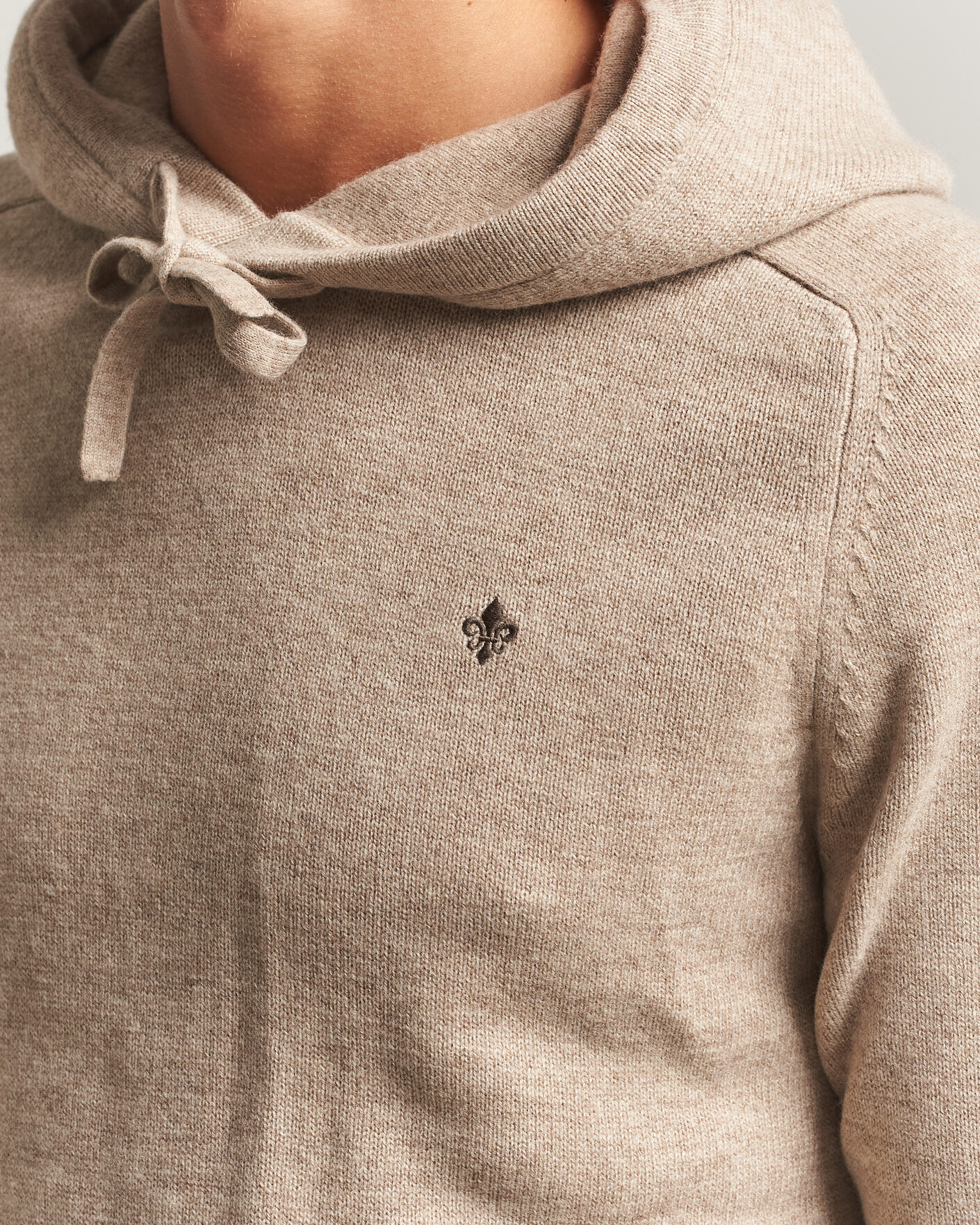 Uomini | Maglieria | Morris | Hertford Lambswool Hoodie Khaki
