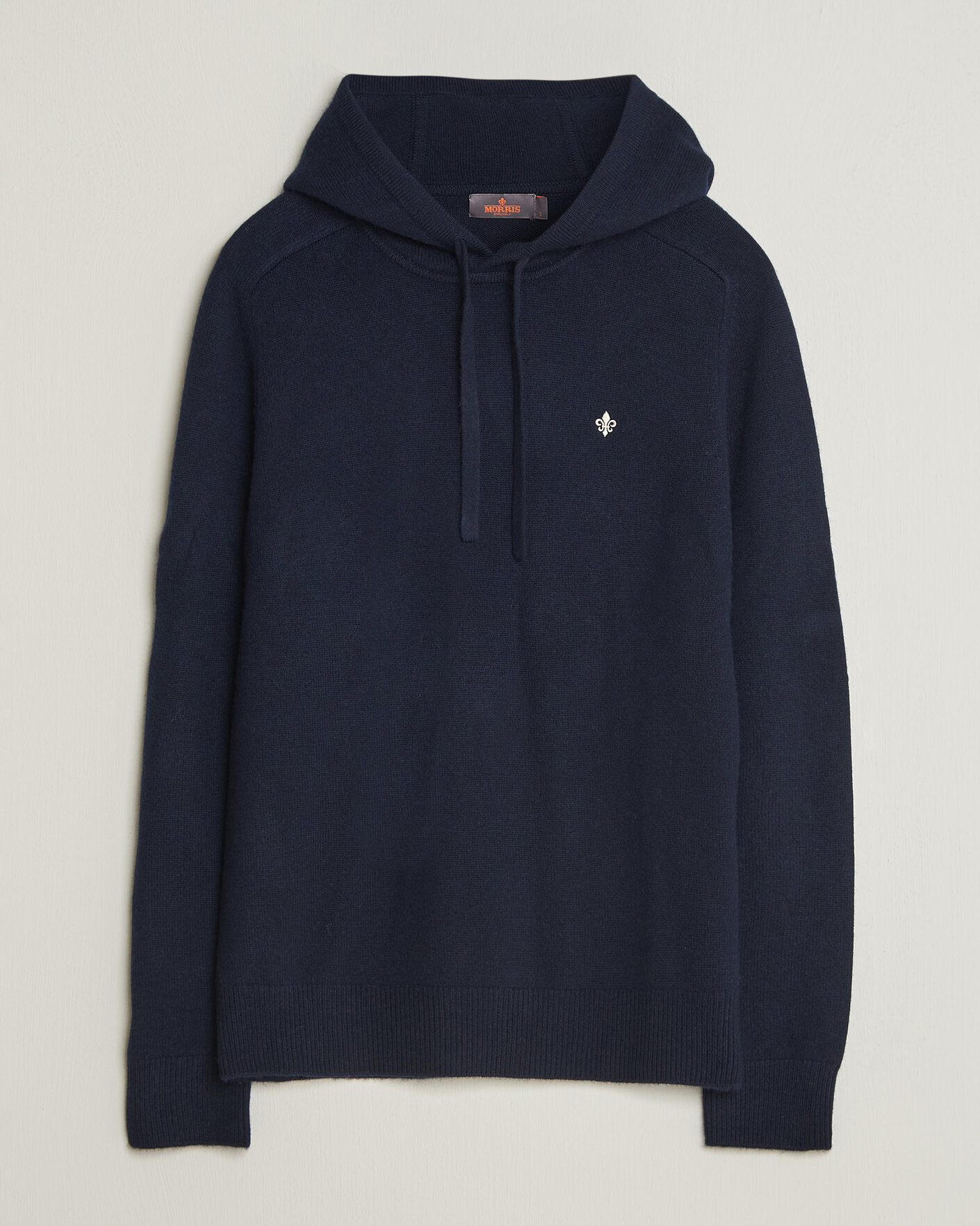 Uomini | Maglieria | Morris | Hertford Lambswool Hoodie Navy