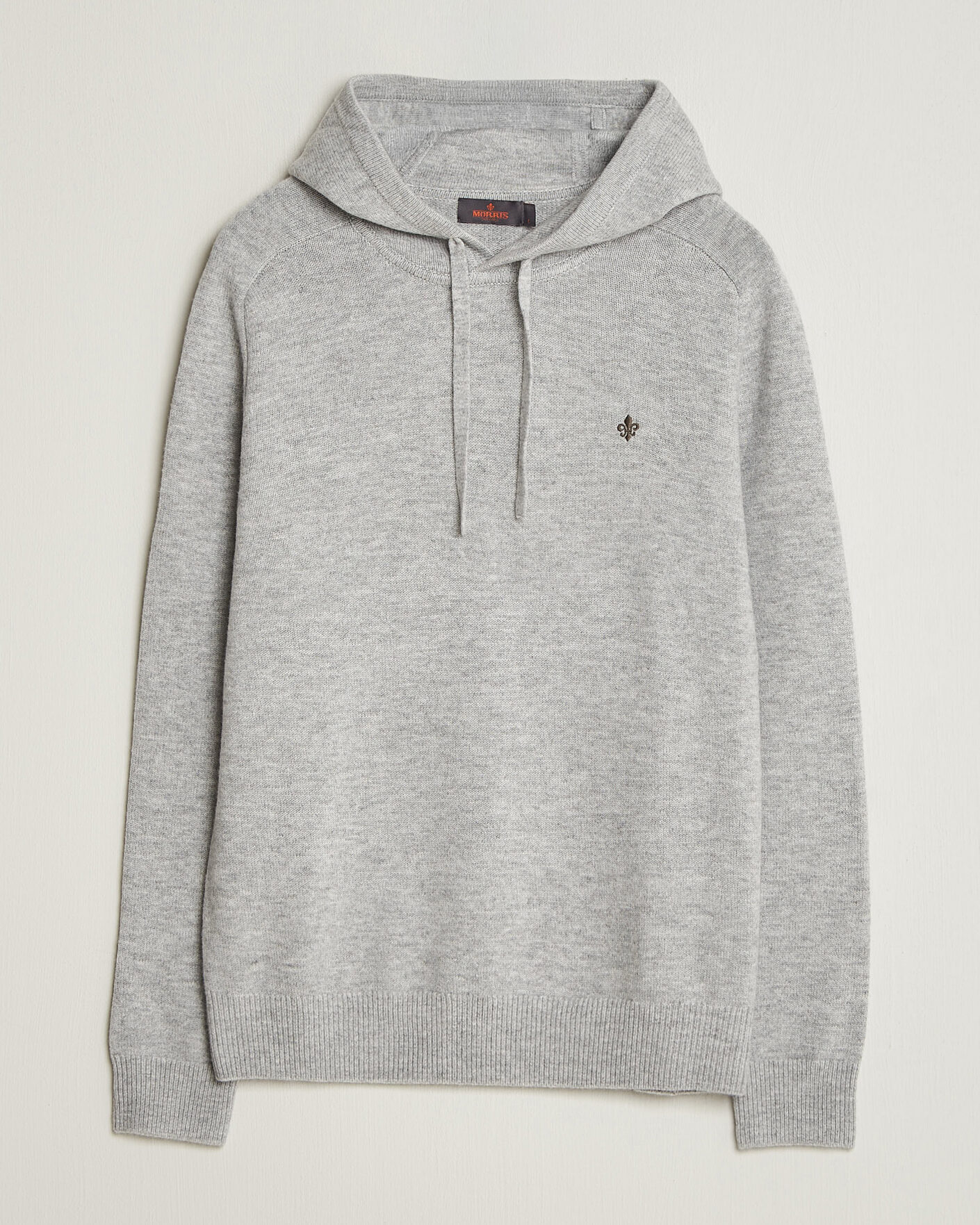 Uomini | Maglieria | Morris | Hertford Lambswool Hoodie Grey