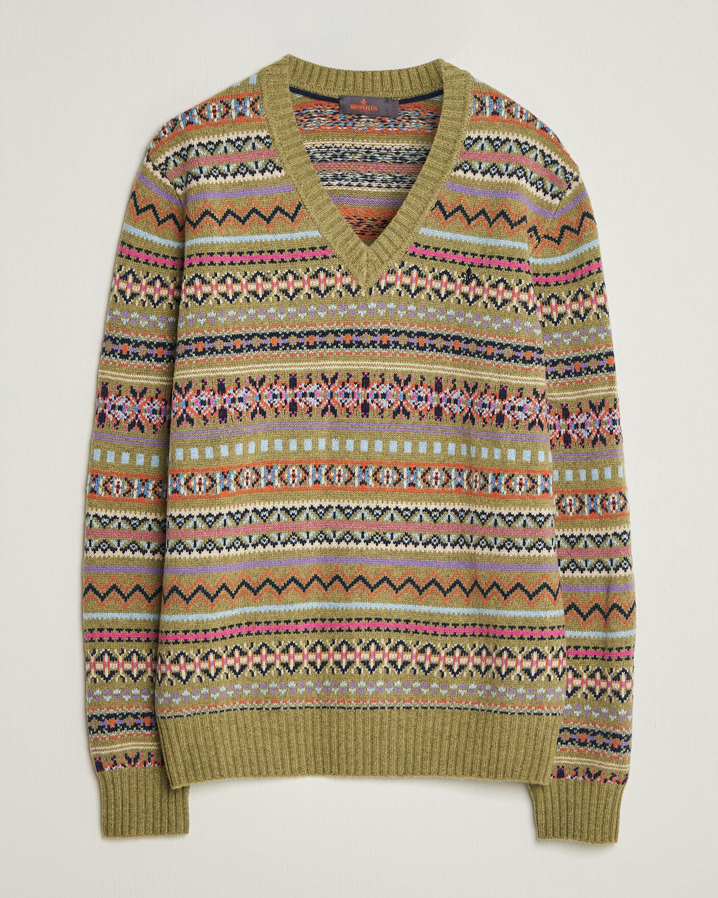 Uomini | Maglieria | Morris | Tavish V-Neck Olive