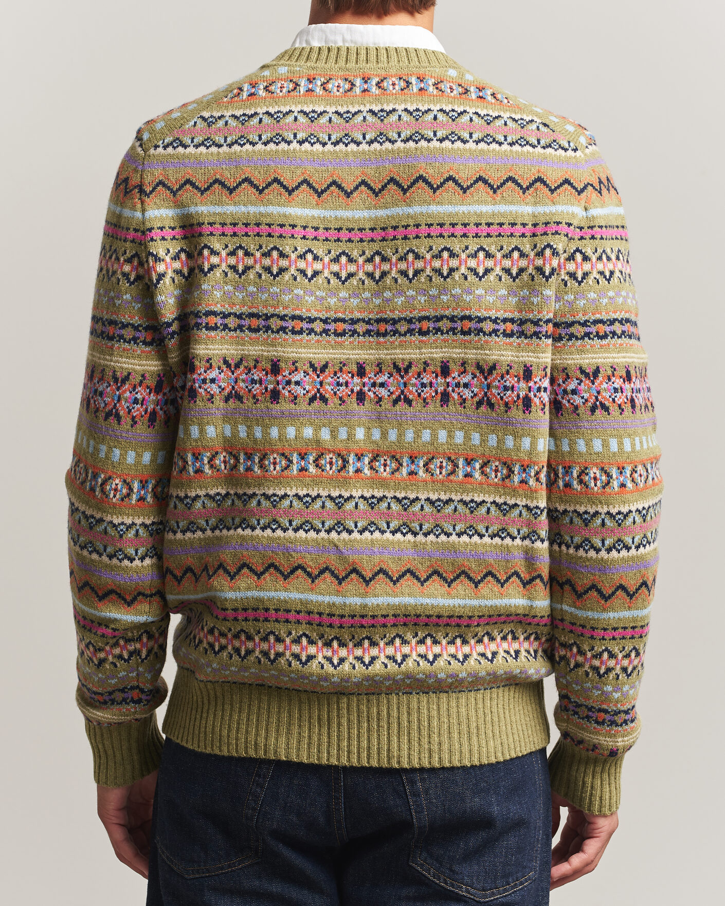 Uomini | Maglieria | Morris | Tavish V-Neck Olive