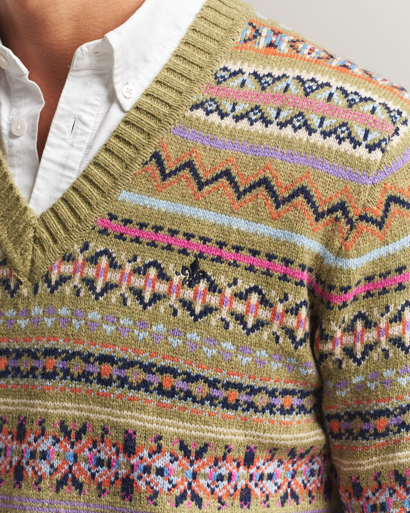 Uomini | Maglieria | Morris | Tavish V-Neck Olive