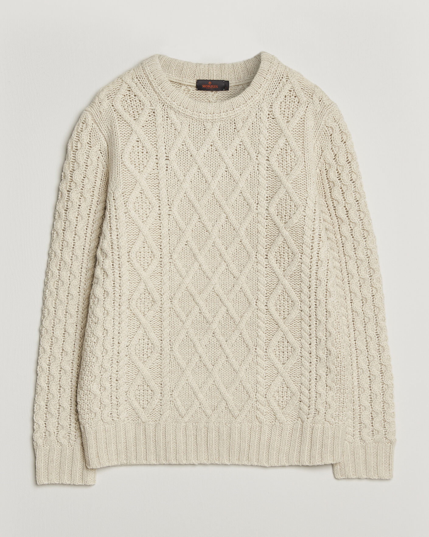 Uomini | Maglieria | Morris | Ramsey Cable Sweater Off White