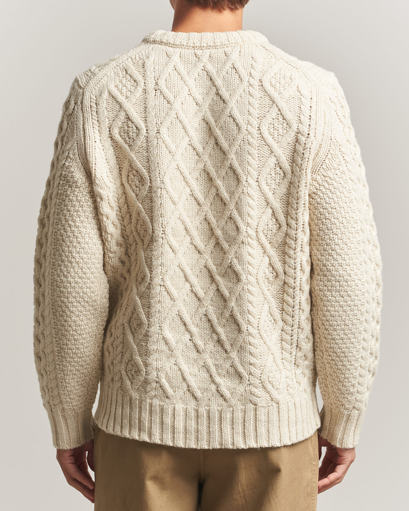 Uomini | Maglieria | Morris | Ramsey Cable Sweater Off White