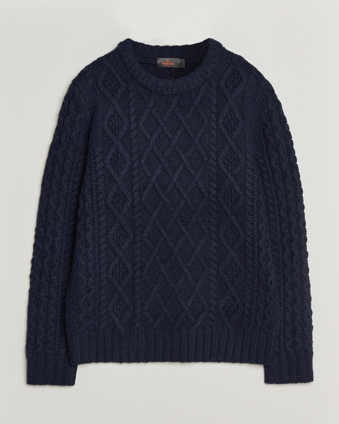Uomini | Maglieria | Morris | Ramsey Cable Sweater Navy