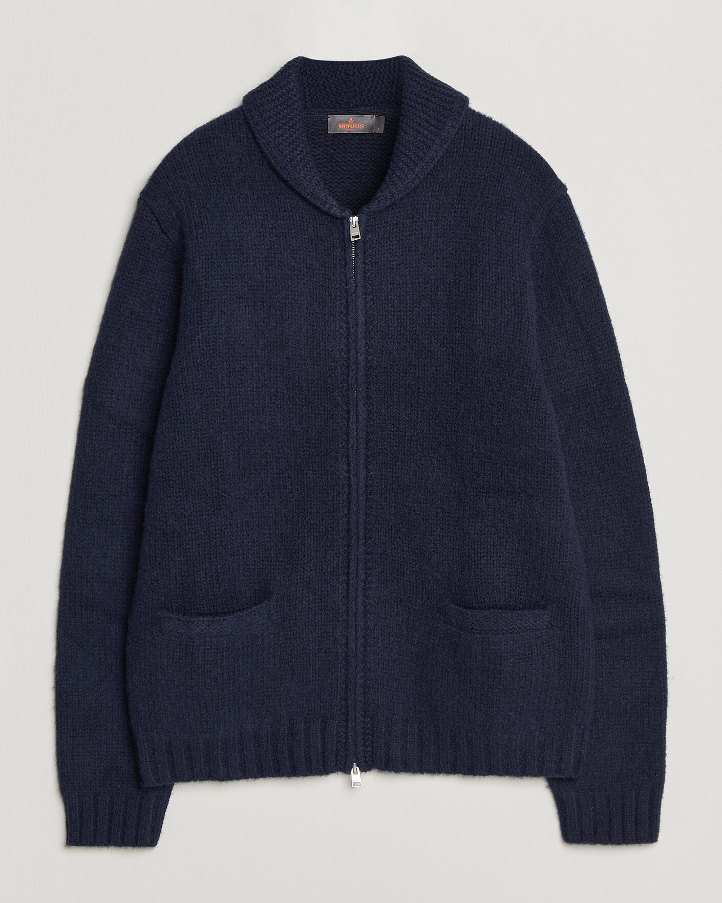 Uomini | Maglieria | Morris | Boyd Zip Cardigan Navy