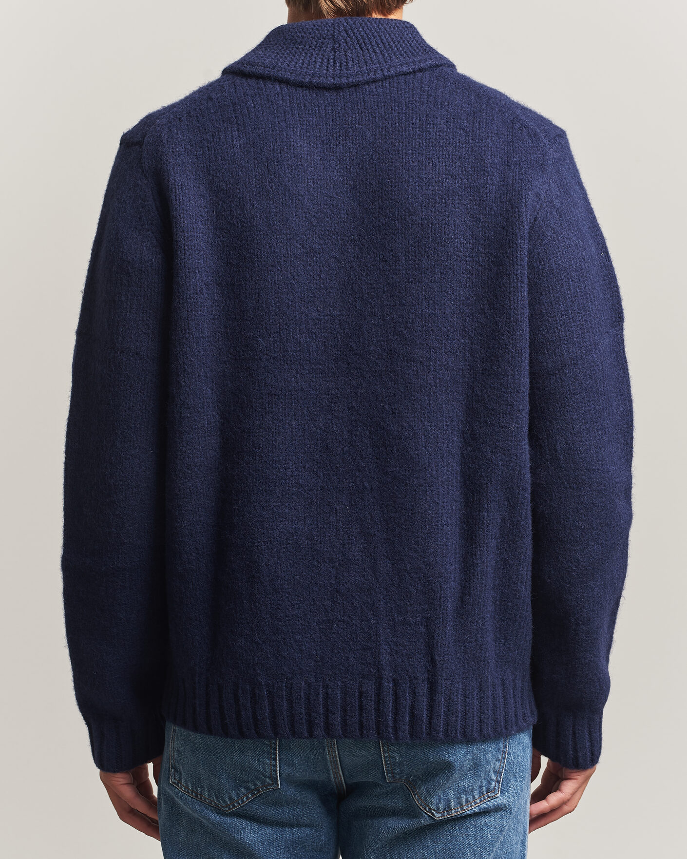 Uomini | Maglieria | Morris | Boyd Zip Cardigan Navy