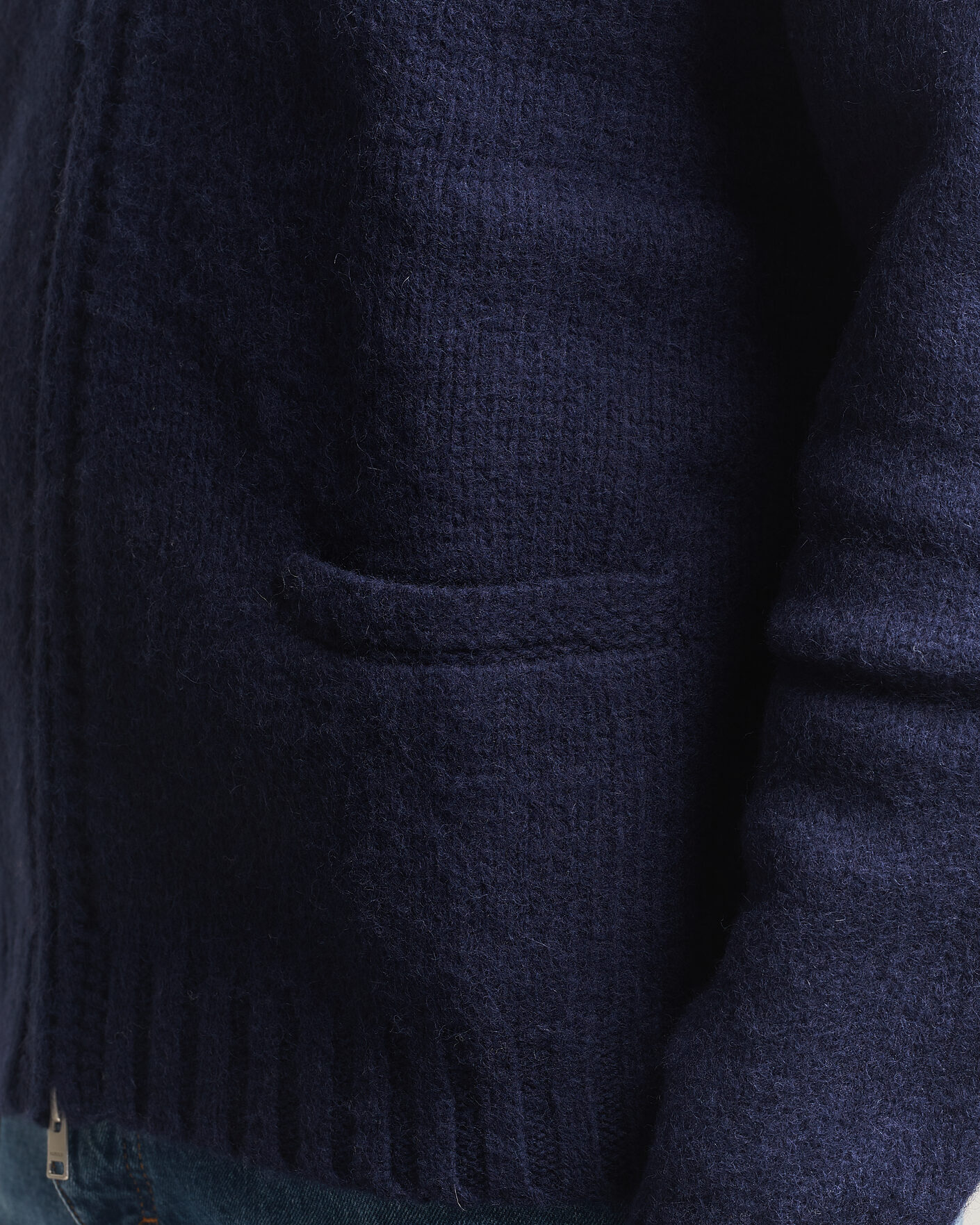 Uomini | Maglieria | Morris | Boyd Zip Cardigan Navy