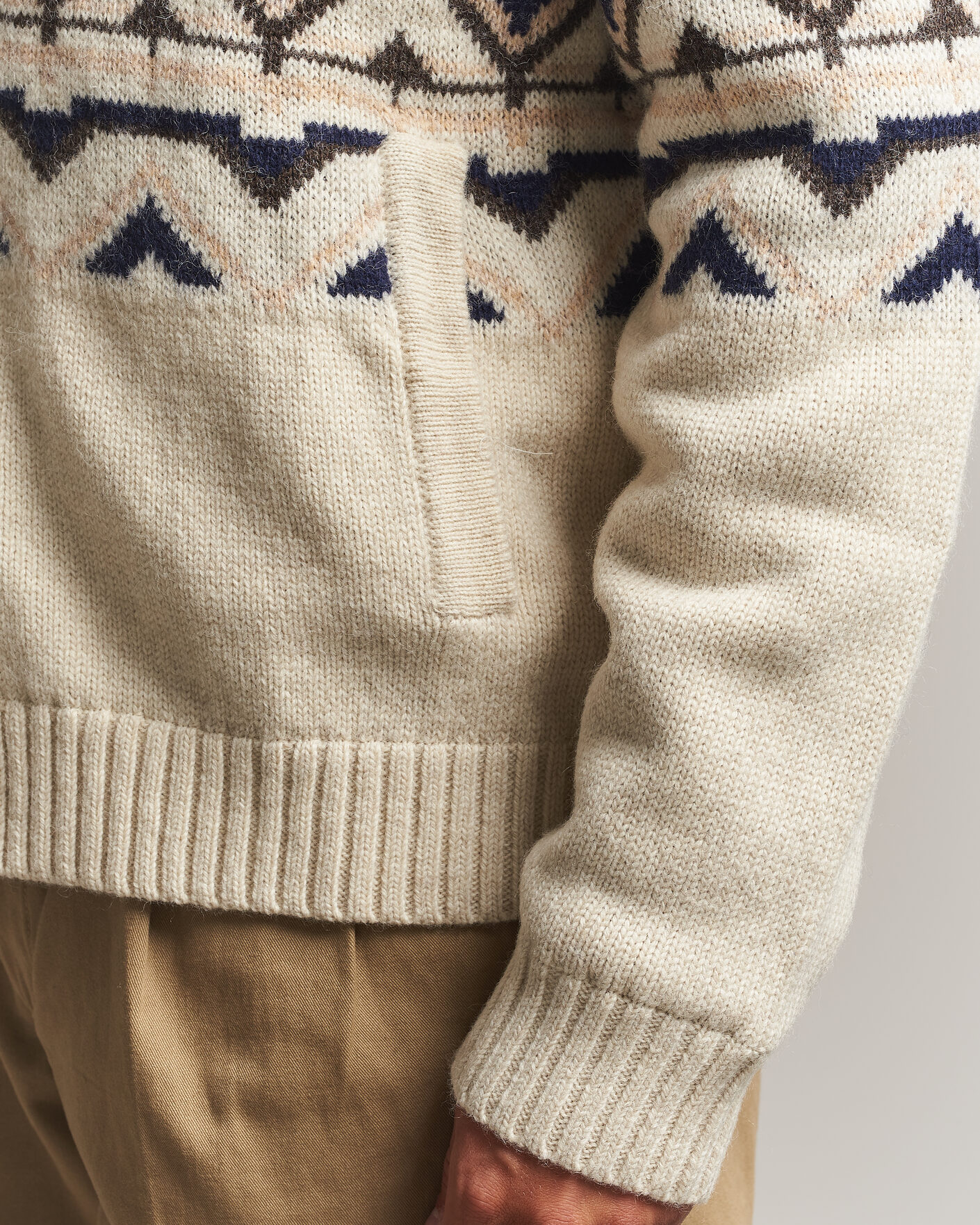 Uomini | Maglieria | Morris | Hadley Zip Cardigan Off White