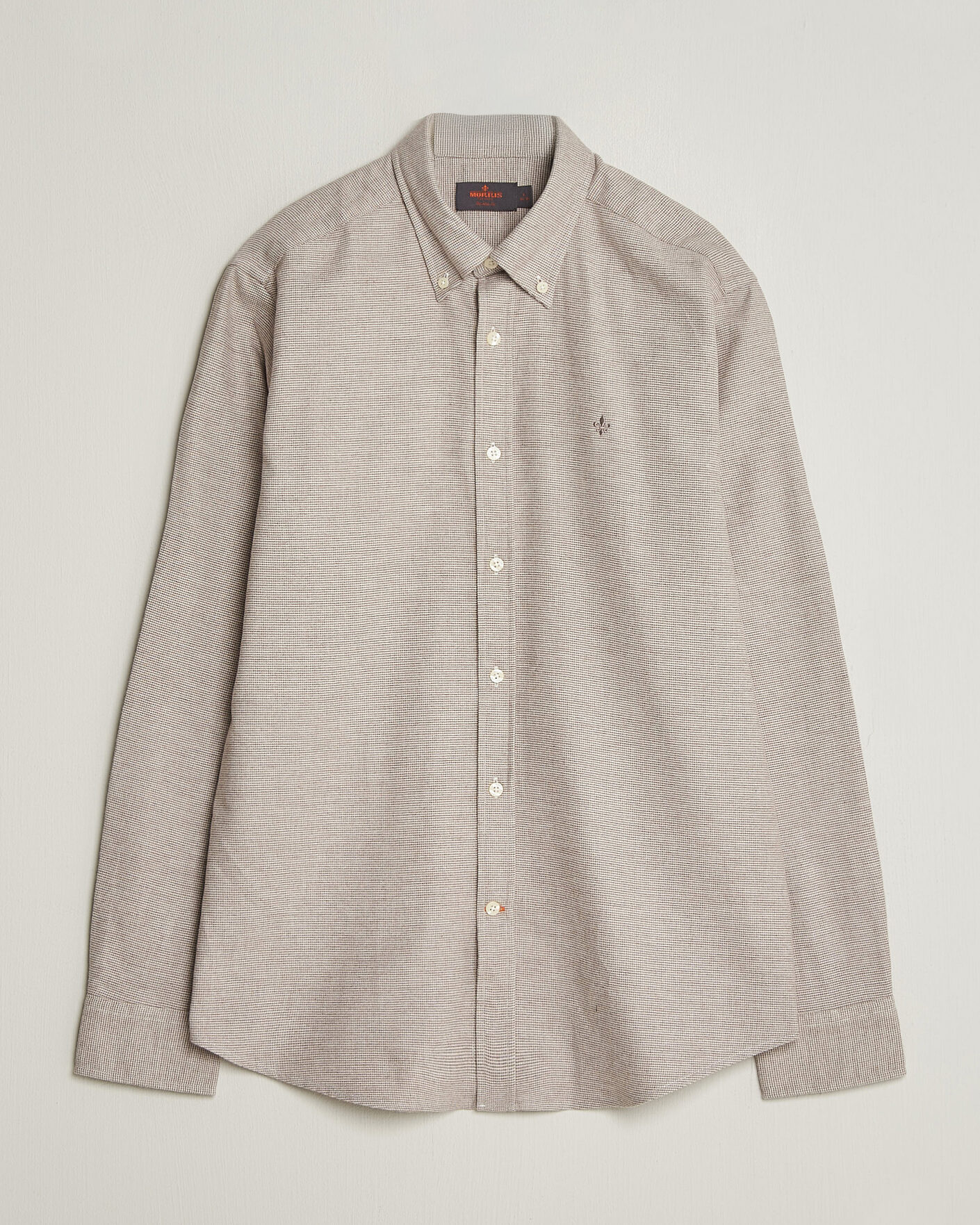 Uomini | Camicie | Morris | Flannel Check Shirt Khaki