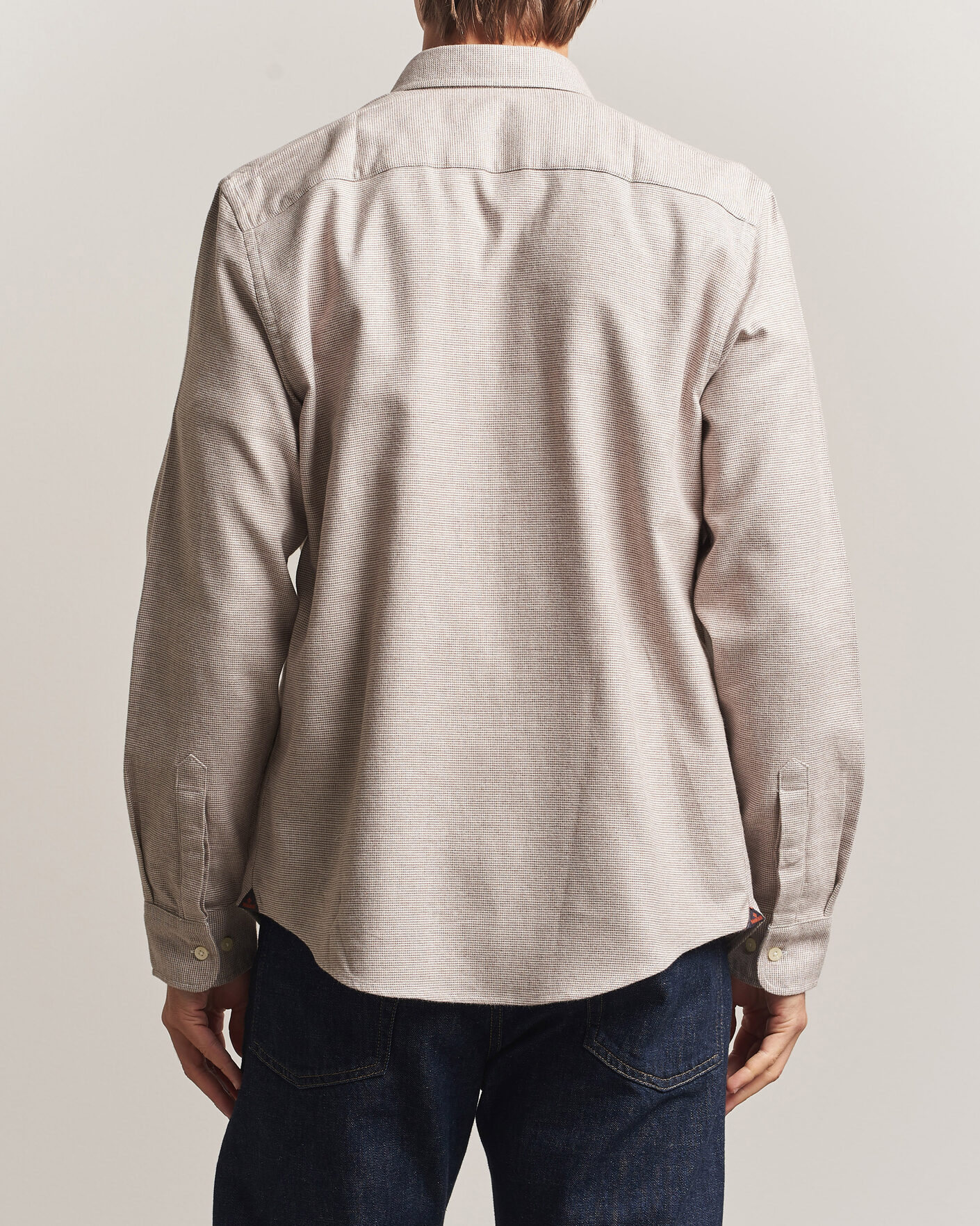 Uomini | Camicie | Morris | Flannel Check Shirt Khaki
