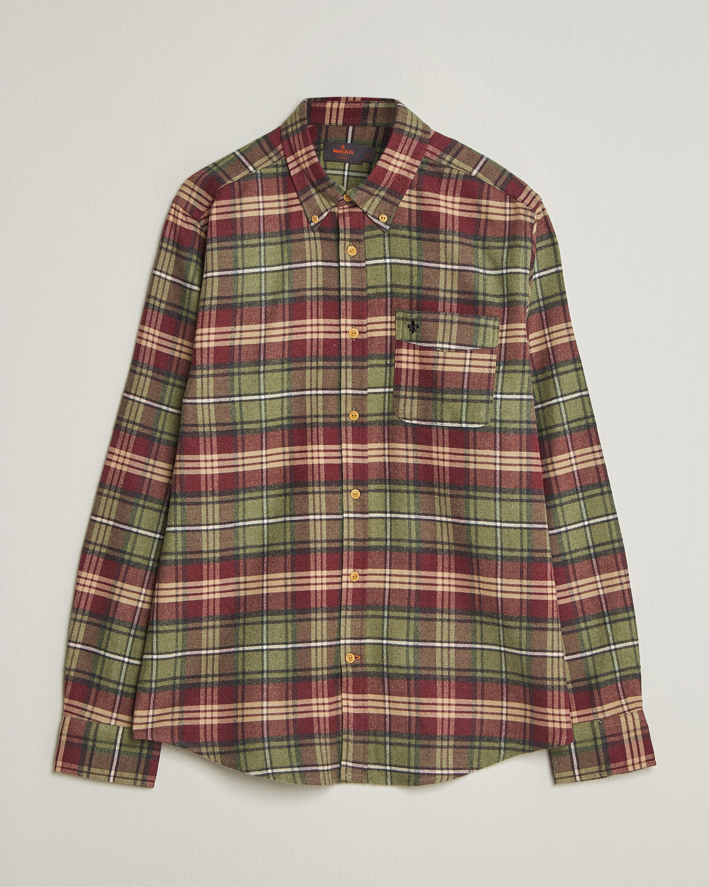 Uomini | Camicie | Morris | Flanell Big Check Shirt Green