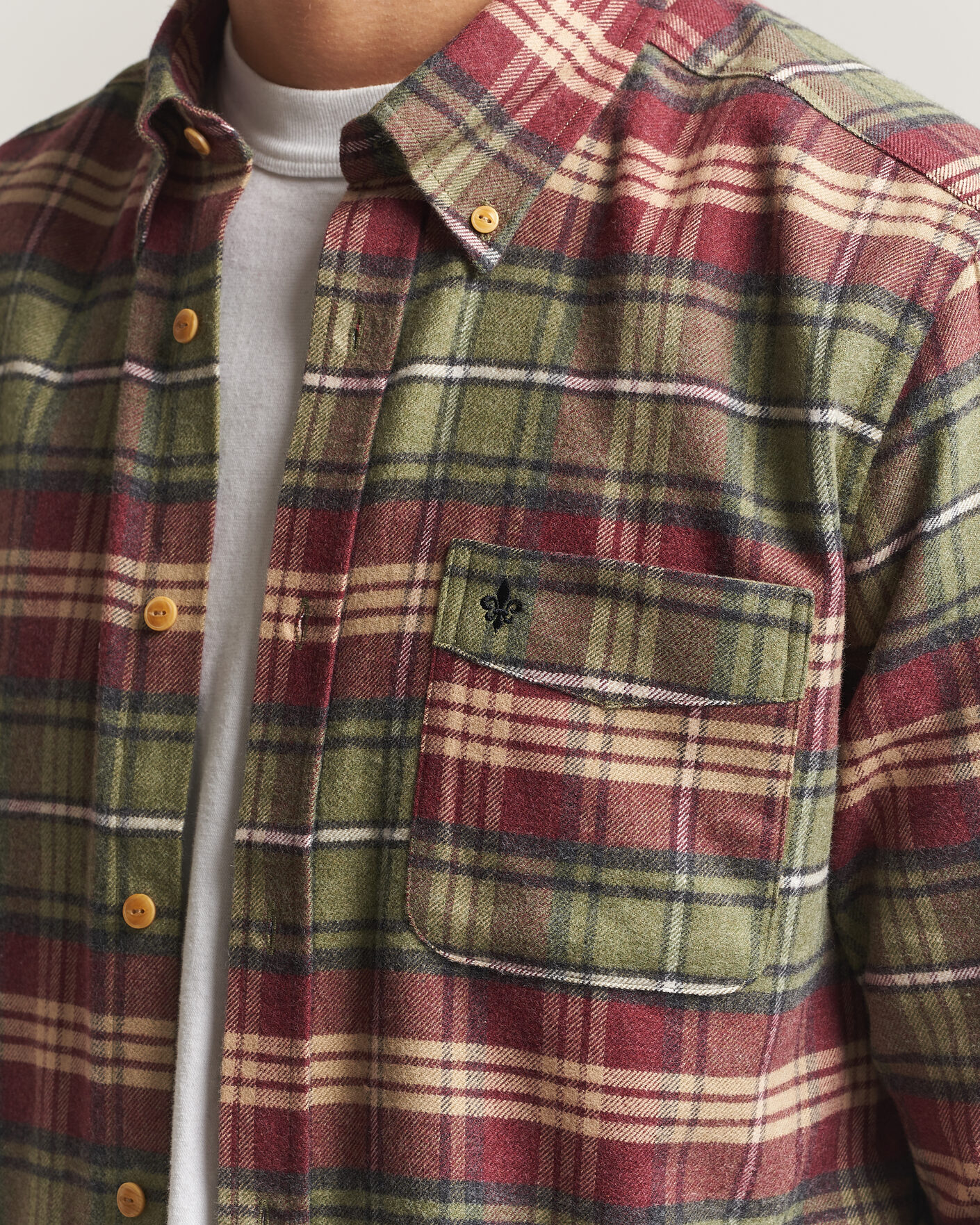 Uomini | Camicie | Morris | Flanell Big Check Shirt Green