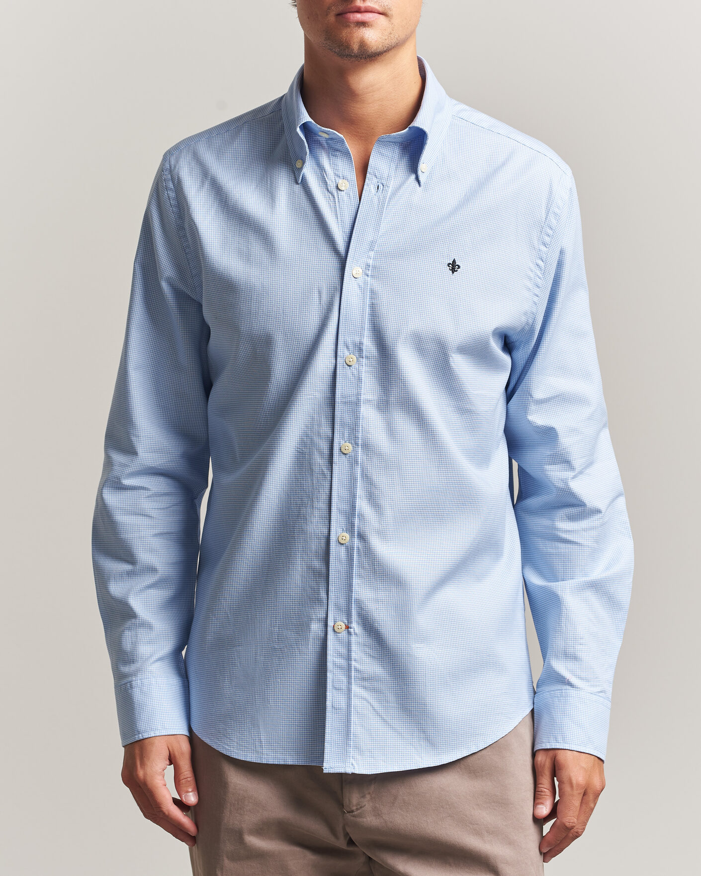 Uomini | Camicie | Morris | Fine Oxford Shirt Light Blue