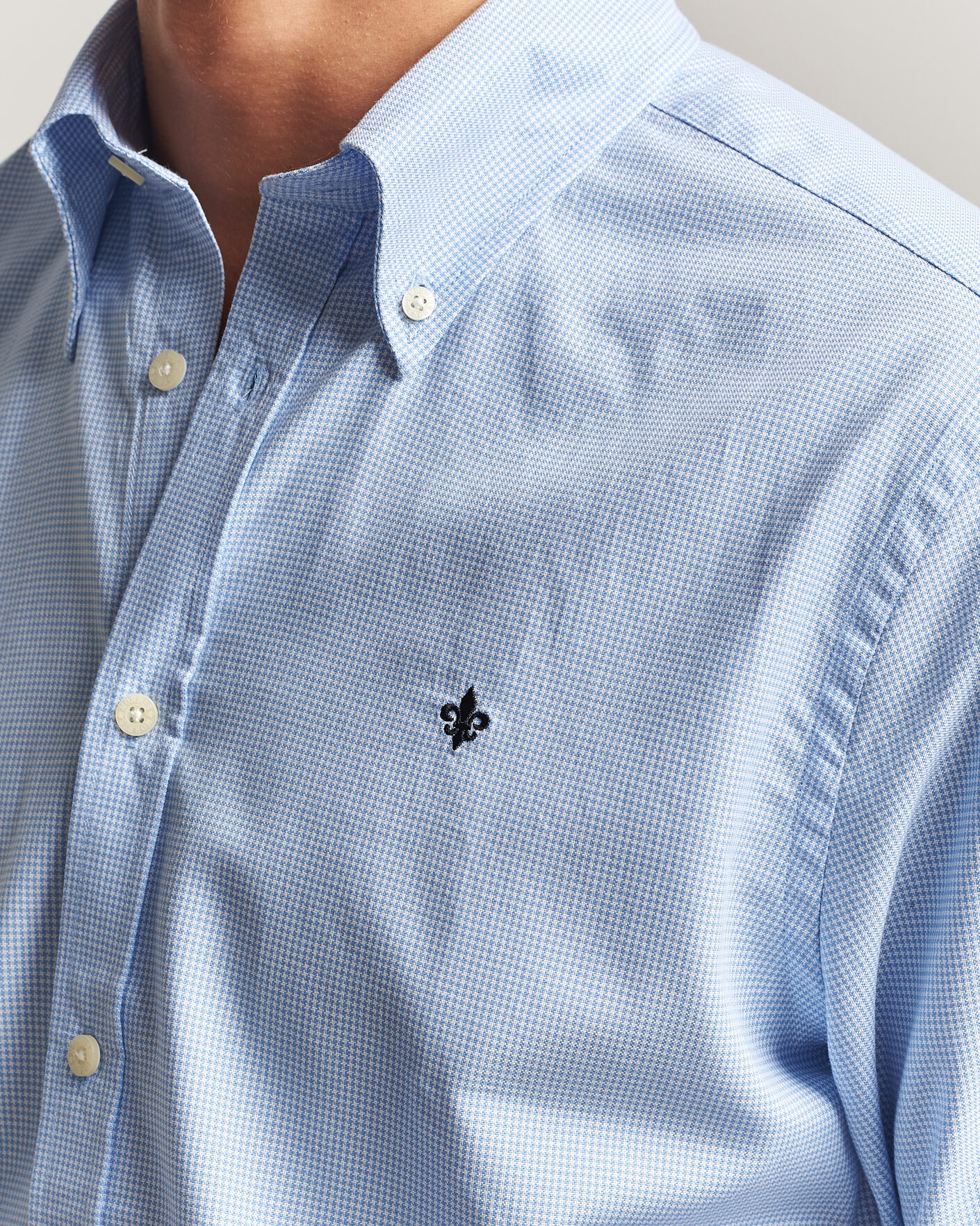 Uomini | Camicie | Morris | Fine Oxford Shirt Light Blue