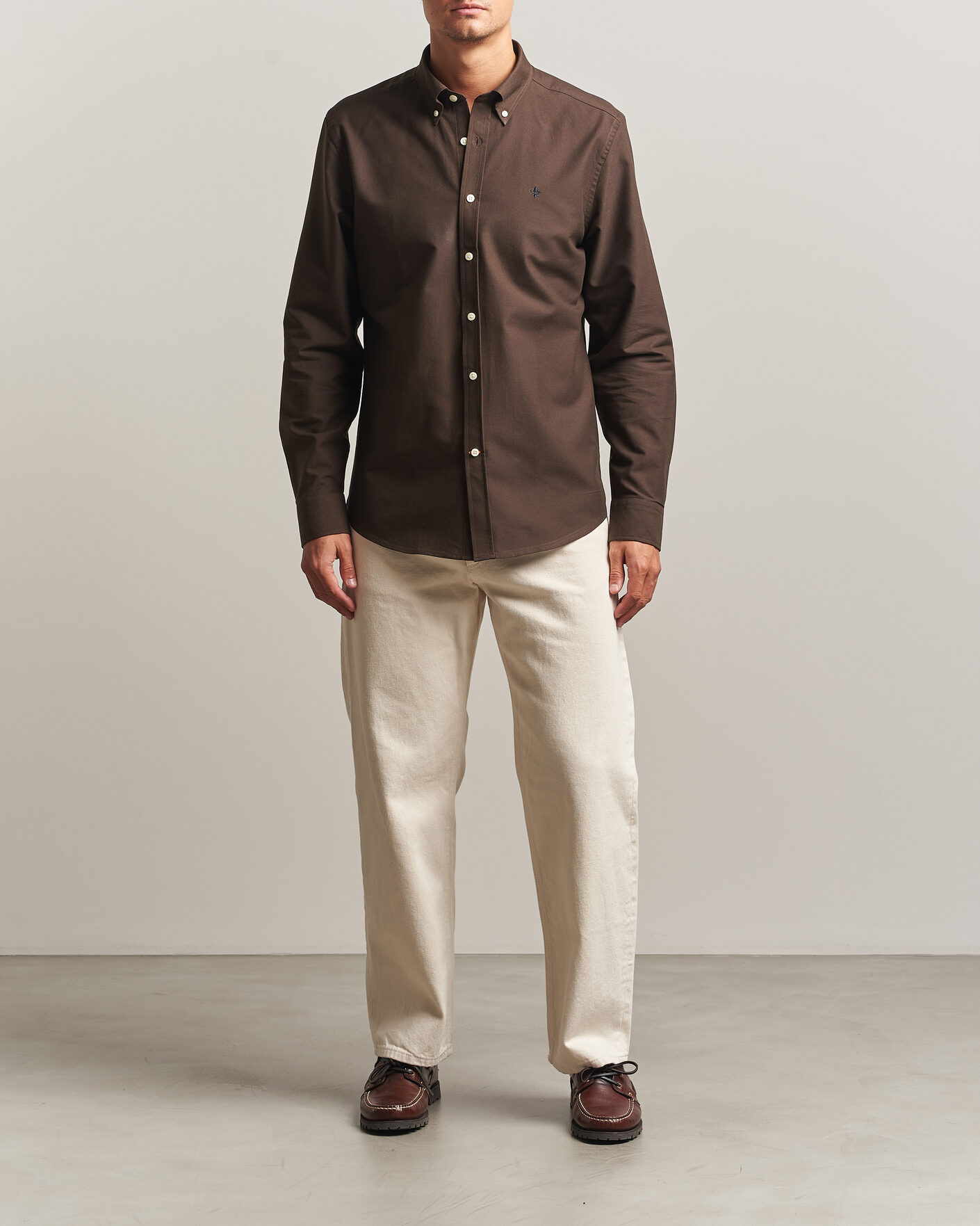Uomini | Camicie | Morris | Douglas Oxford Shirt Brown
