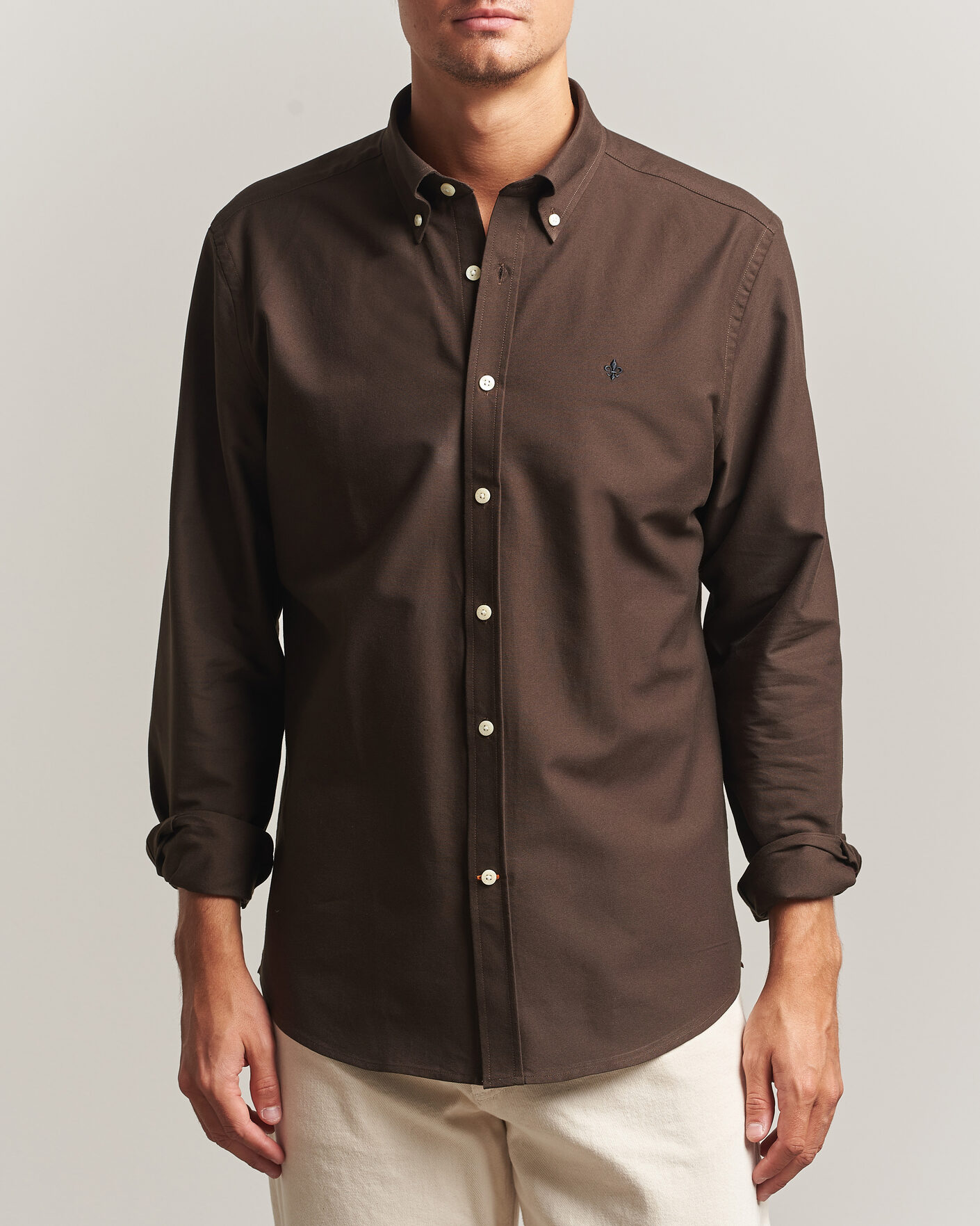 Uomini | Camicie | Morris | Douglas Oxford Shirt Brown