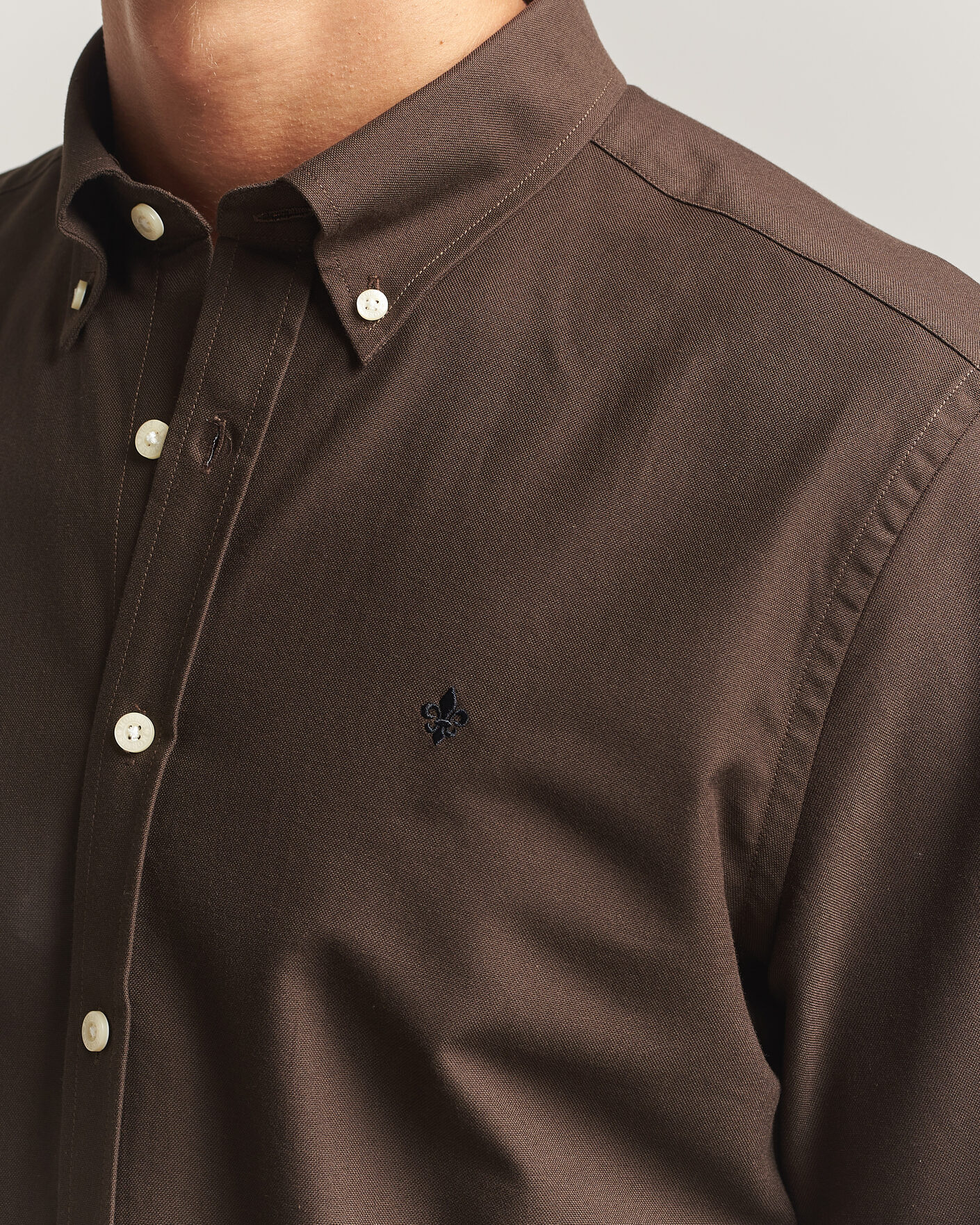 Uomini | Camicie | Morris | Douglas Oxford Shirt Brown