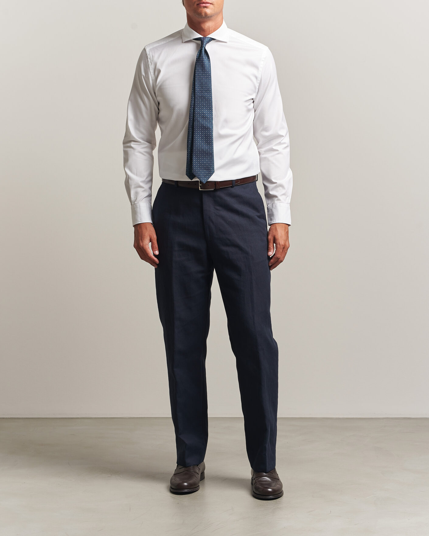 Uomini | Camicie | Morris | Twill Shirt White