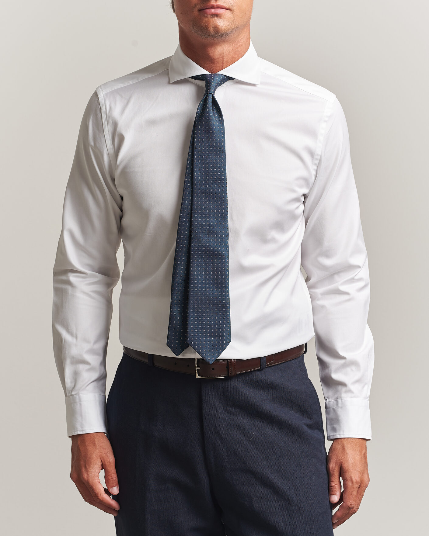 Uomini | Camicie | Morris | Twill Shirt White