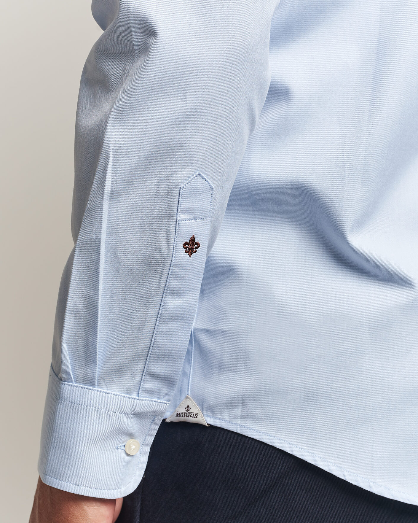 Uomini | Camicie | Morris | Twill Shirt Light Blue