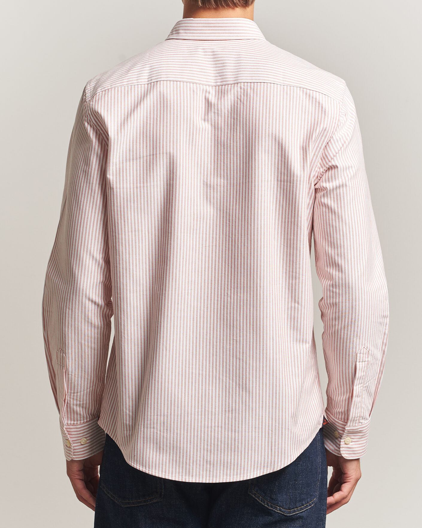 Uomini | Camicie | Morris | Douglas Oxford Stripe Shirt Orange