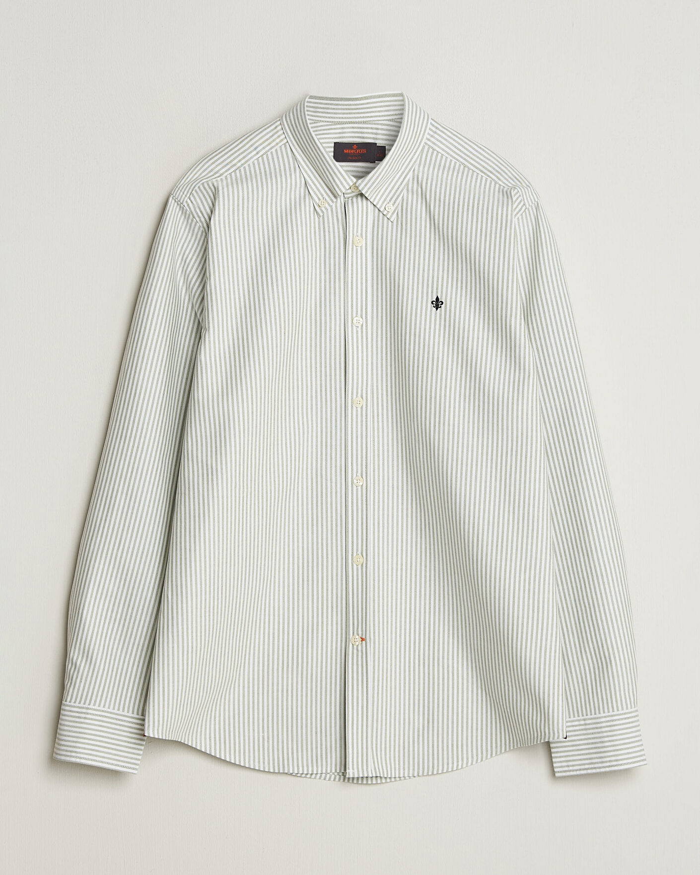Uomini | Camicie | Morris | Douglas Oxford Stripe Shirt Olive