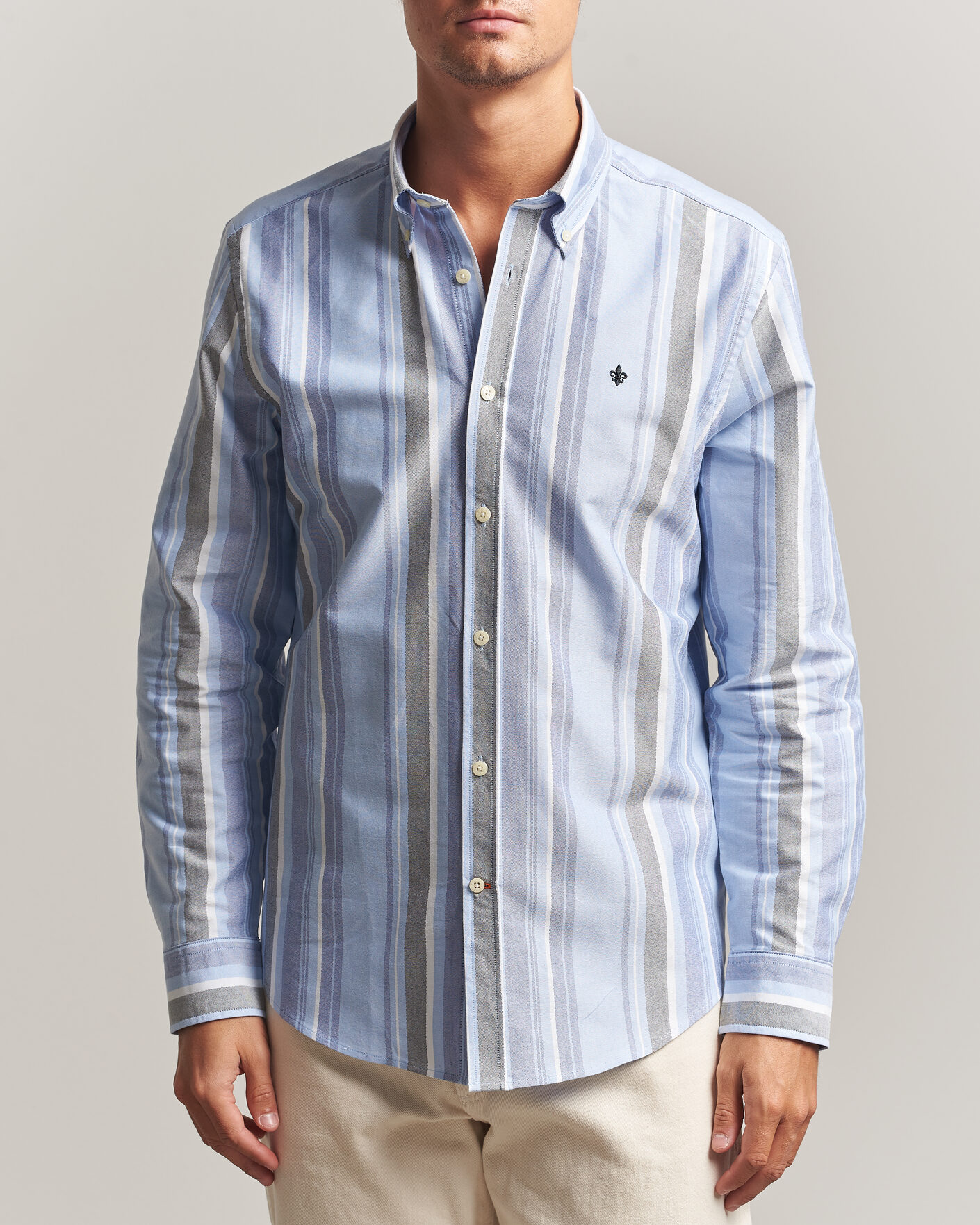 Uomini | Camicie | Morris | Happy Oxford Shirt Blue