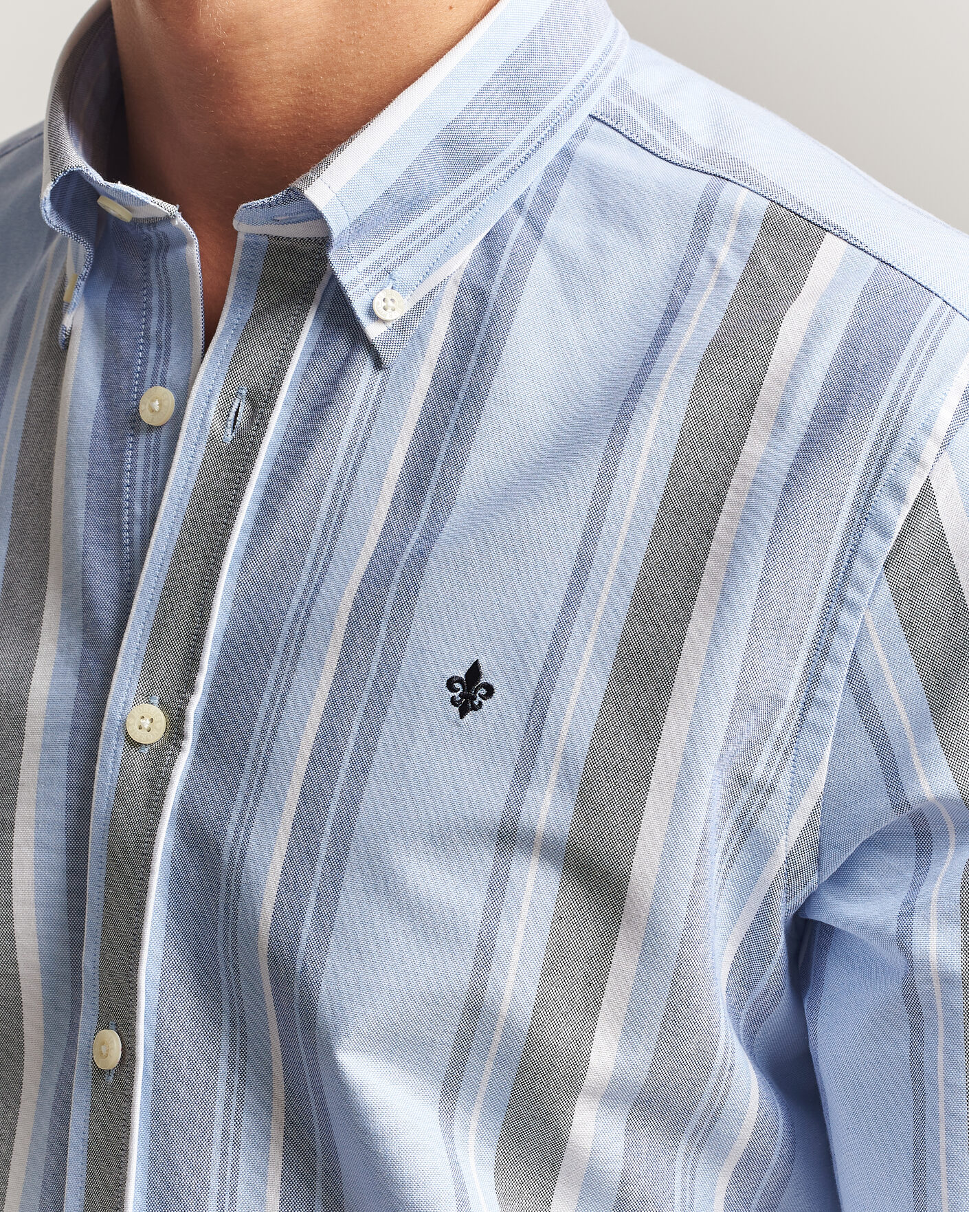 Uomini | Camicie | Morris | Happy Oxford Shirt Blue