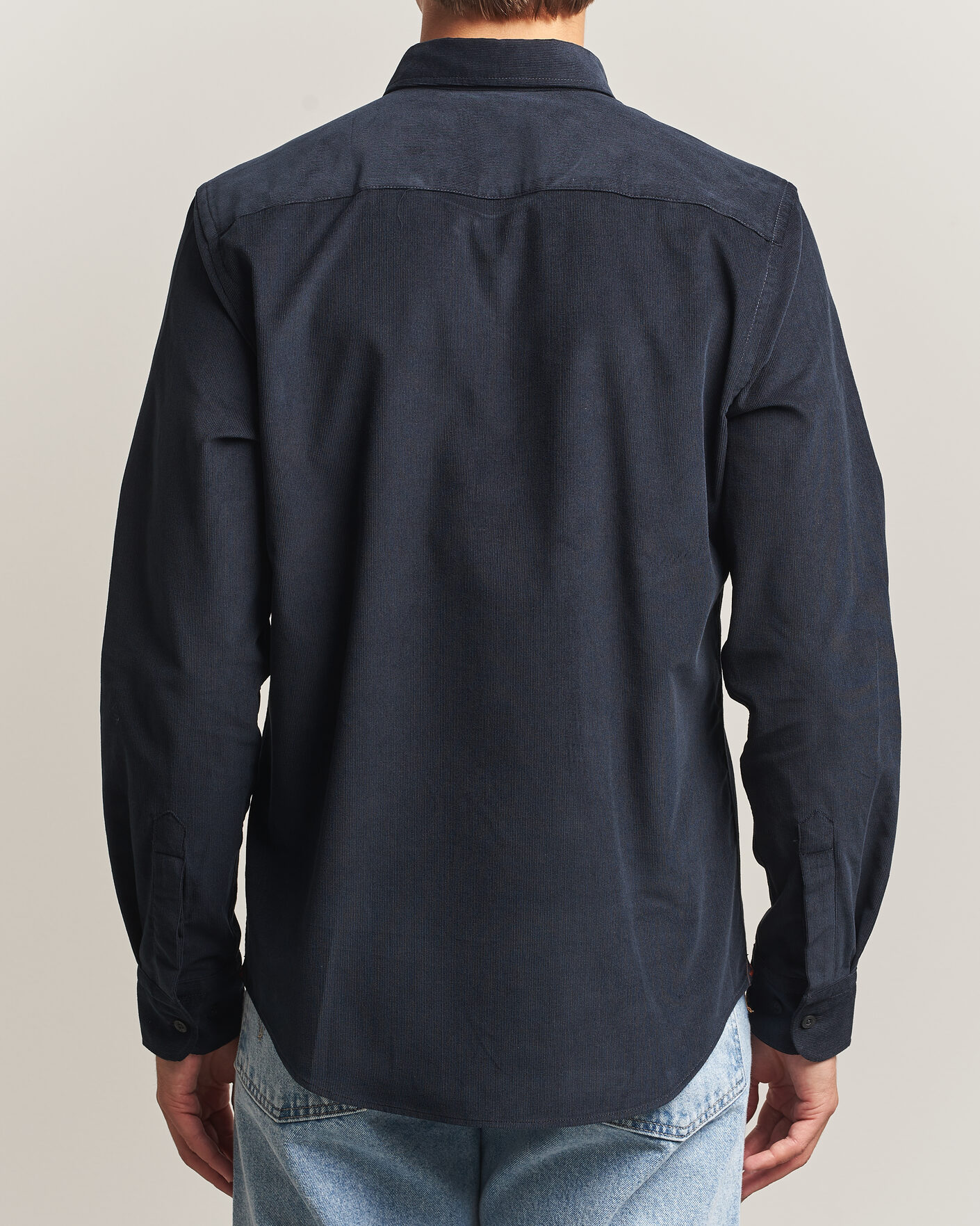 Uomini | Camicie | Morris | Douglas Cord Shirt Blue