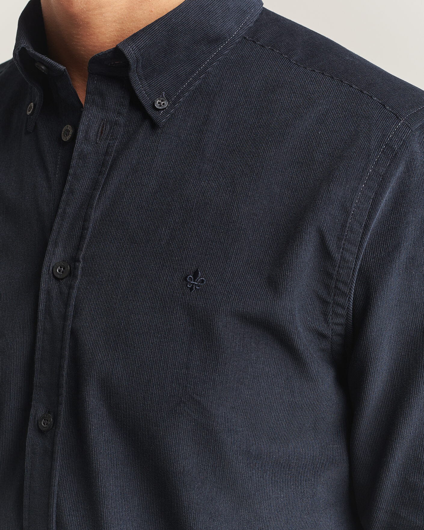 Uomini | Camicie | Morris | Douglas Cord Shirt Blue