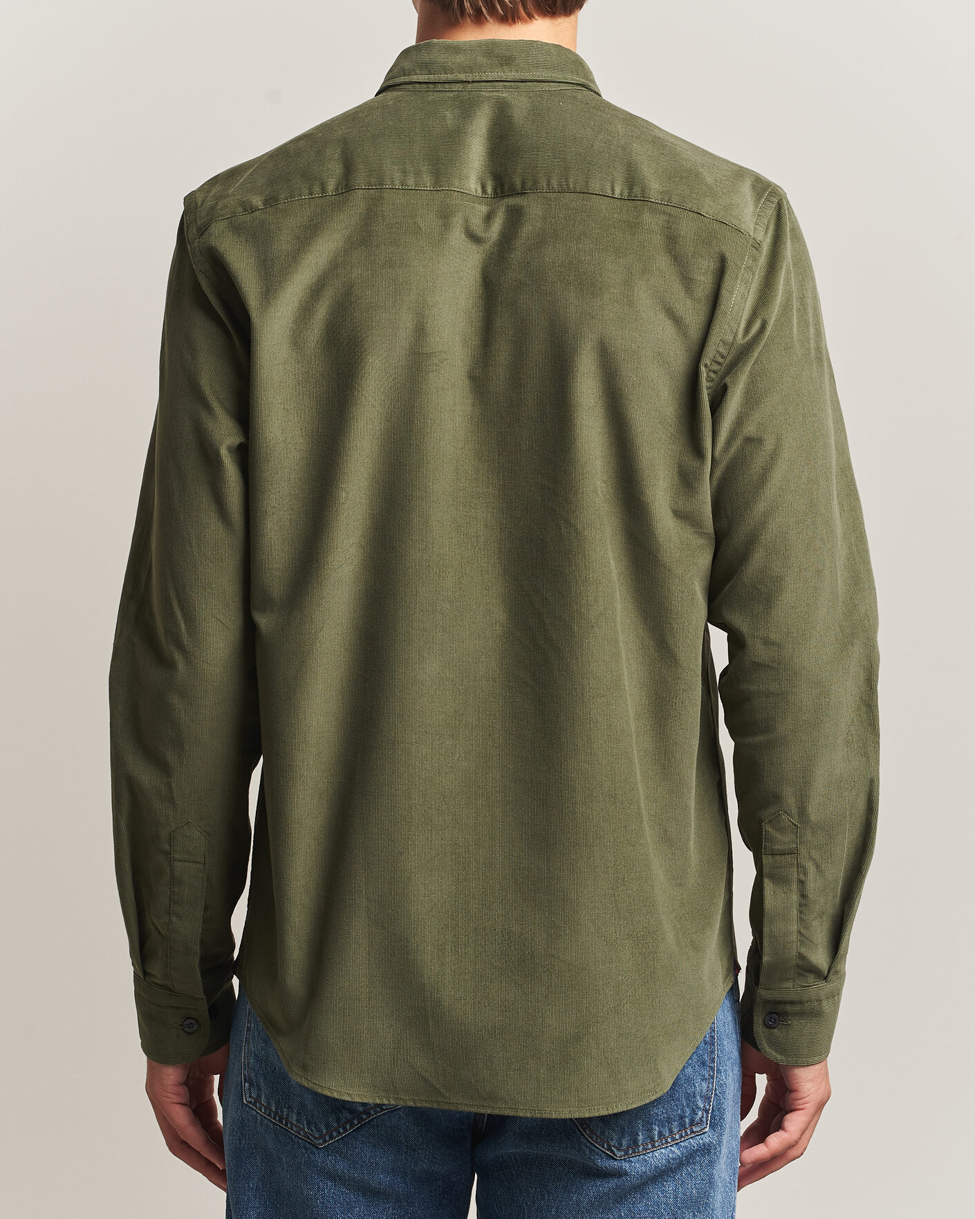 Uomini | Camicie | Morris | Douglas Cord Shirt Olive