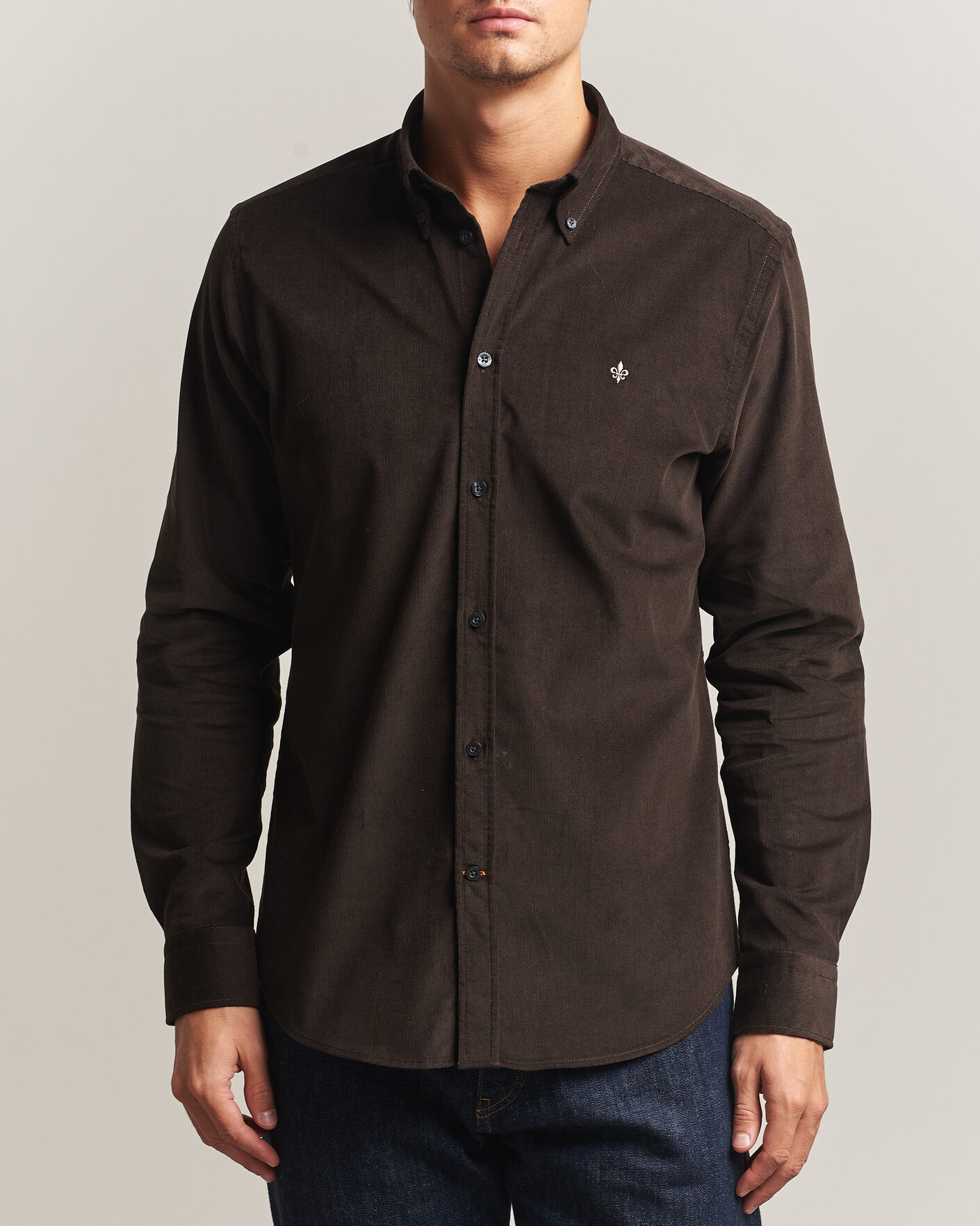 Uomini | Camicie | Morris | Douglas Cord Shirt Brown