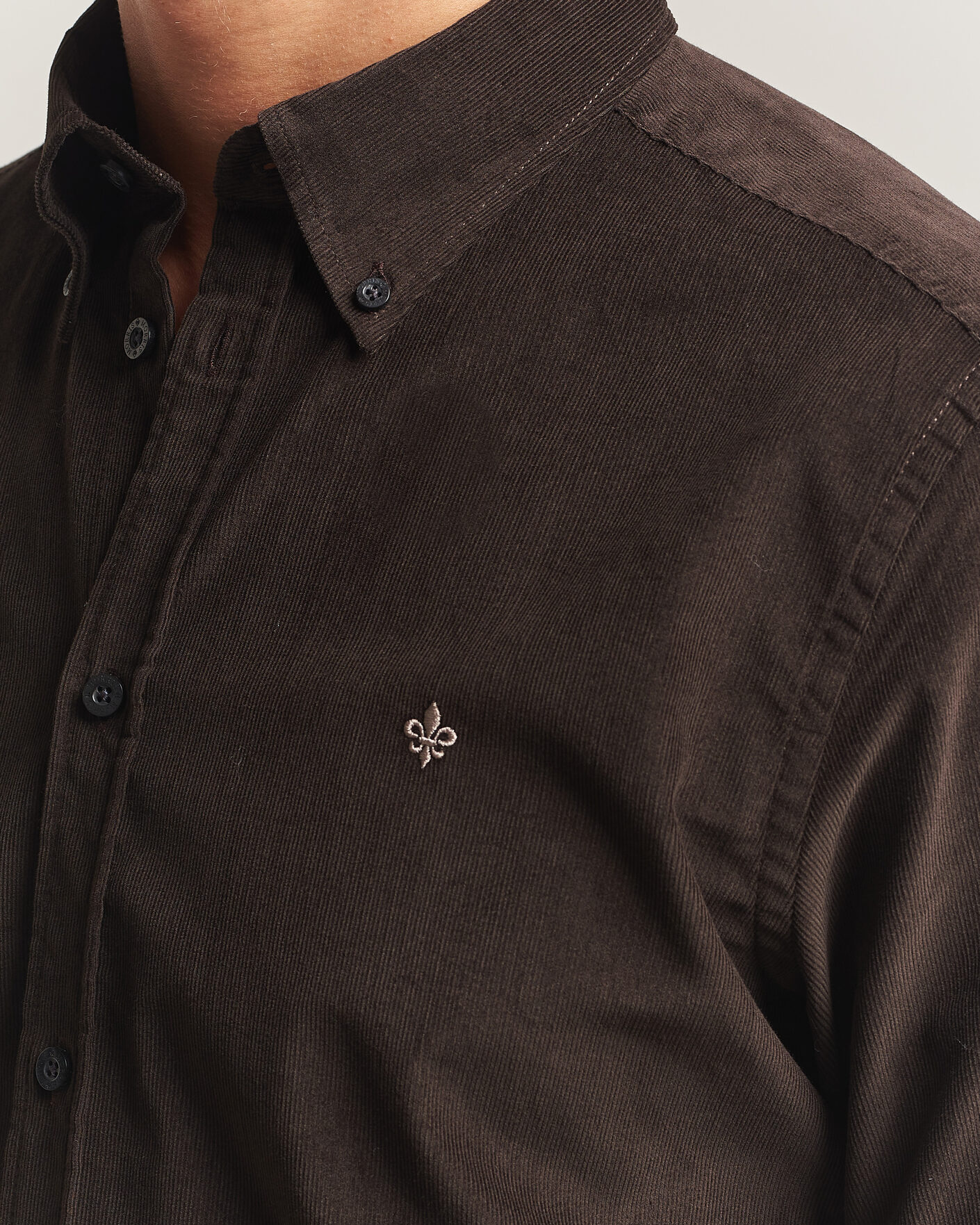 Uomini | Camicie | Morris | Douglas Cord Shirt Brown