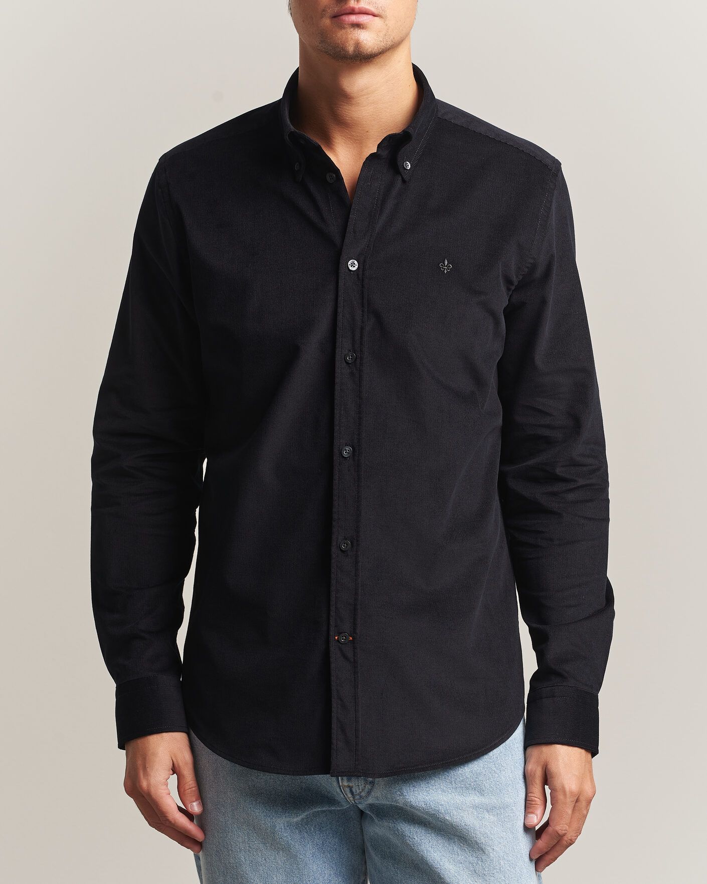 Uomini | Camicie | Morris | Douglas Cord Shirt Grey