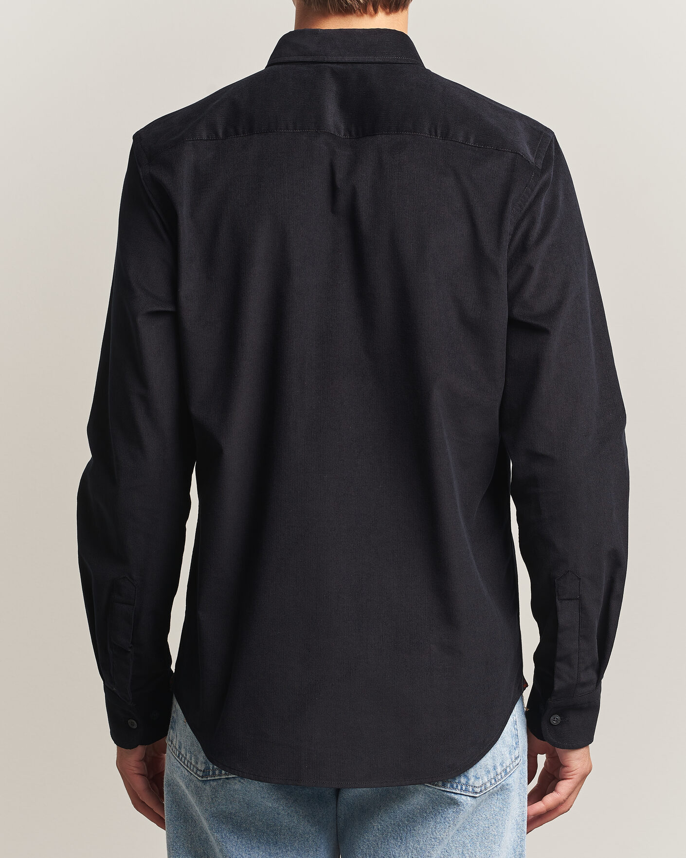 Uomini | Camicie | Morris | Douglas Cord Shirt Grey