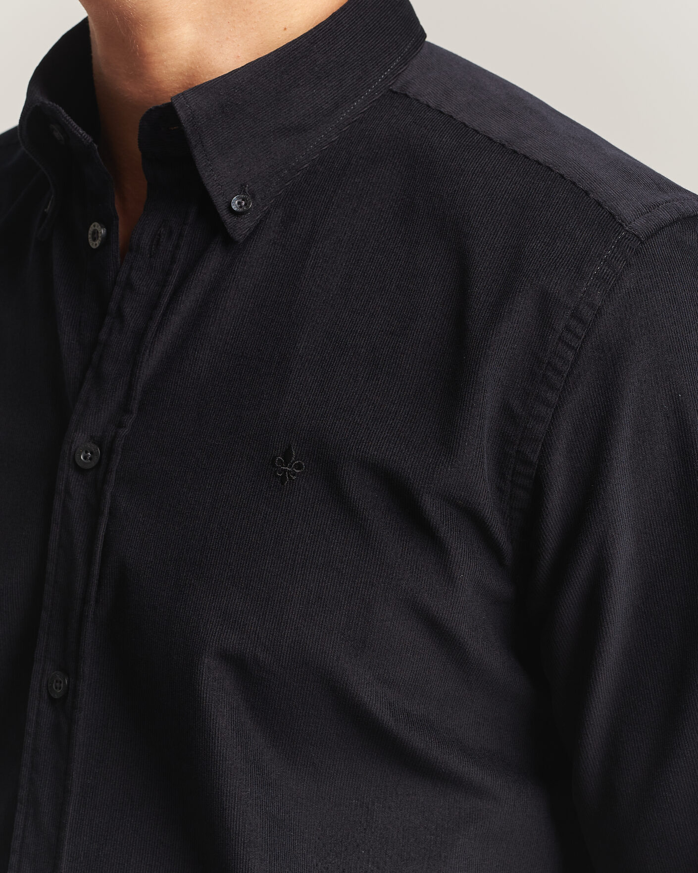 Uomini | Camicie | Morris | Douglas Cord Shirt Grey