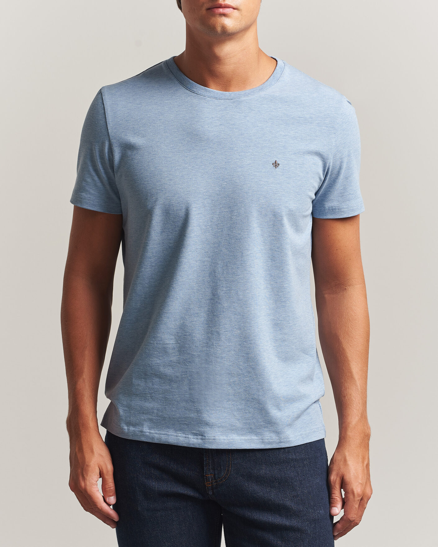 Uomini | T-shirt | Morris | James Crew Neck T-Shirt Blue